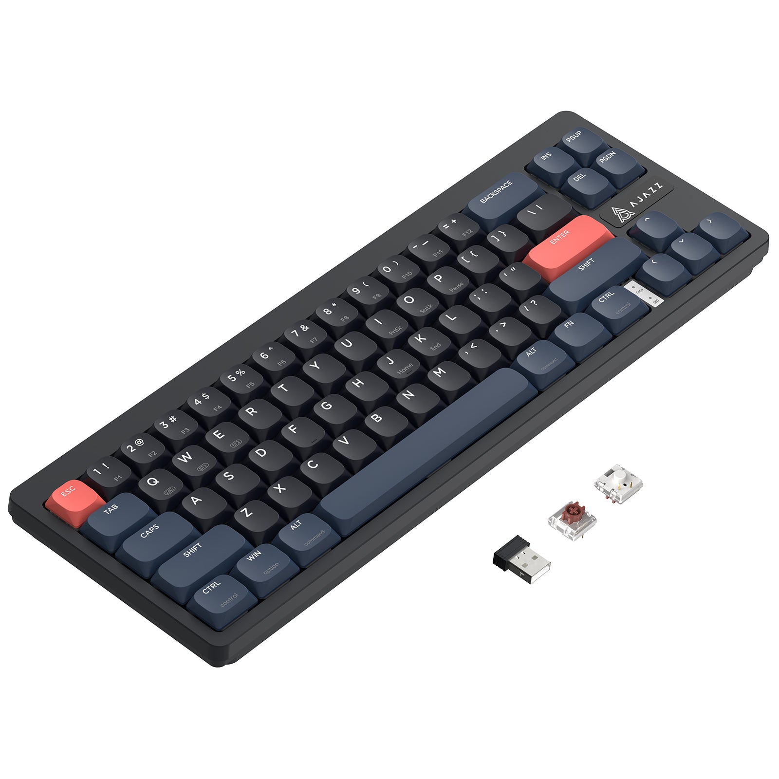 ATTACK SHARK x AJAZZ AKL680 Kabellose mechanische Tastatur mit niedrigem Profil