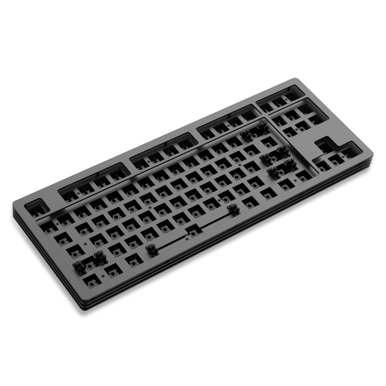 ATTACK SHARK x AJAZZ AKC087 Mehrschichtige mechanische Tastatur aus CNC-Aluminium 