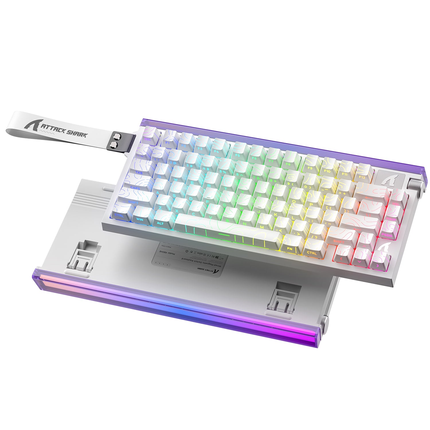 ATTACK SHARK R85 HE Rapid Trigger-Tastatur mit Magnetschalter und benutzerdefinierter Leuchtbox