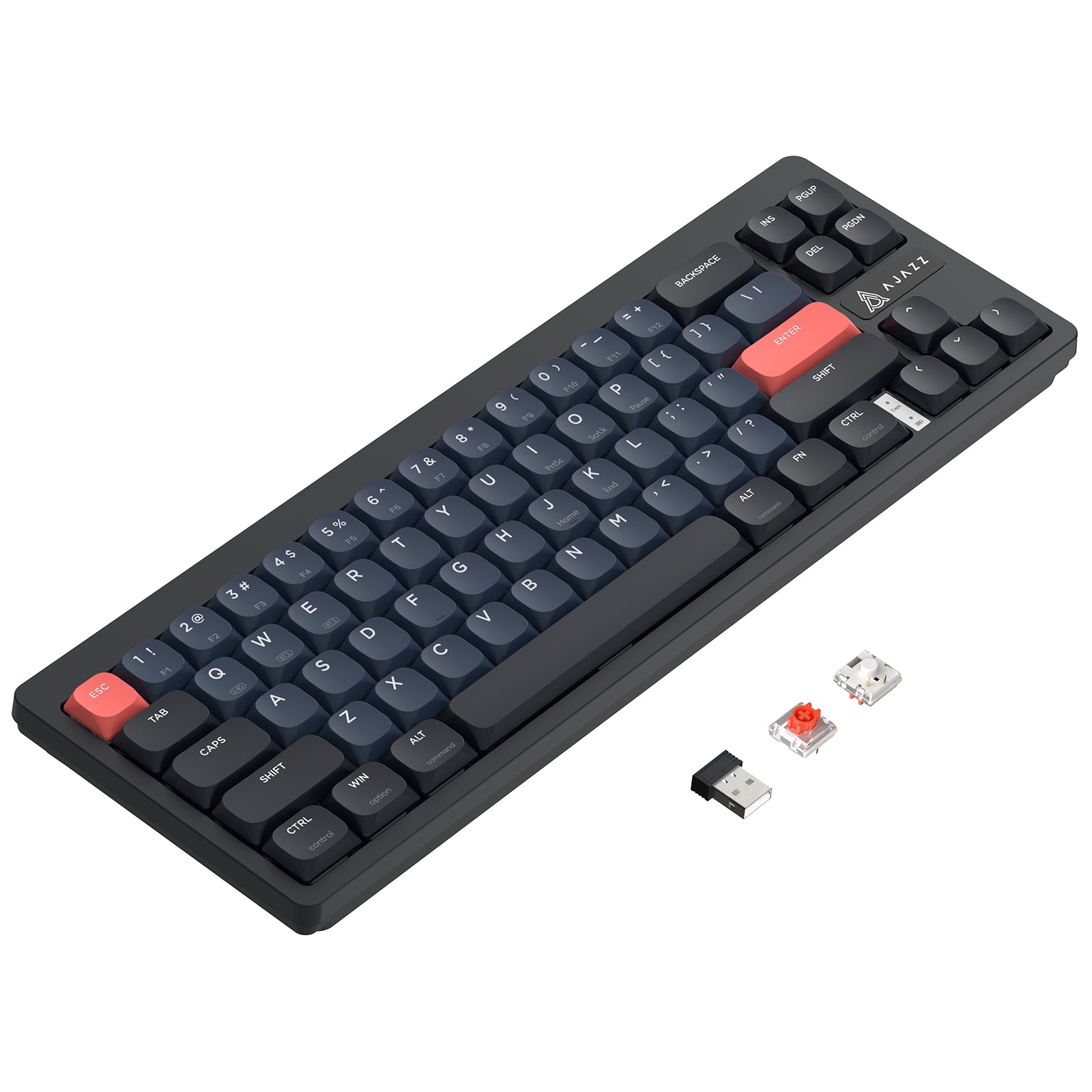 ATTACK SHARK x AJAZZ AKL680 Kabellose mechanische Tastatur mit niedrigem Profil