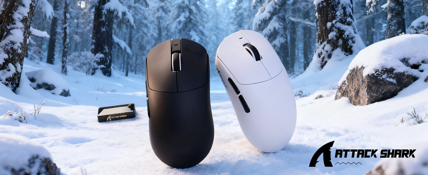 ATTACK SHARK X8 Ultra 8KHz Kabellose Gaming-Maus mit C06 Ultra Kabel