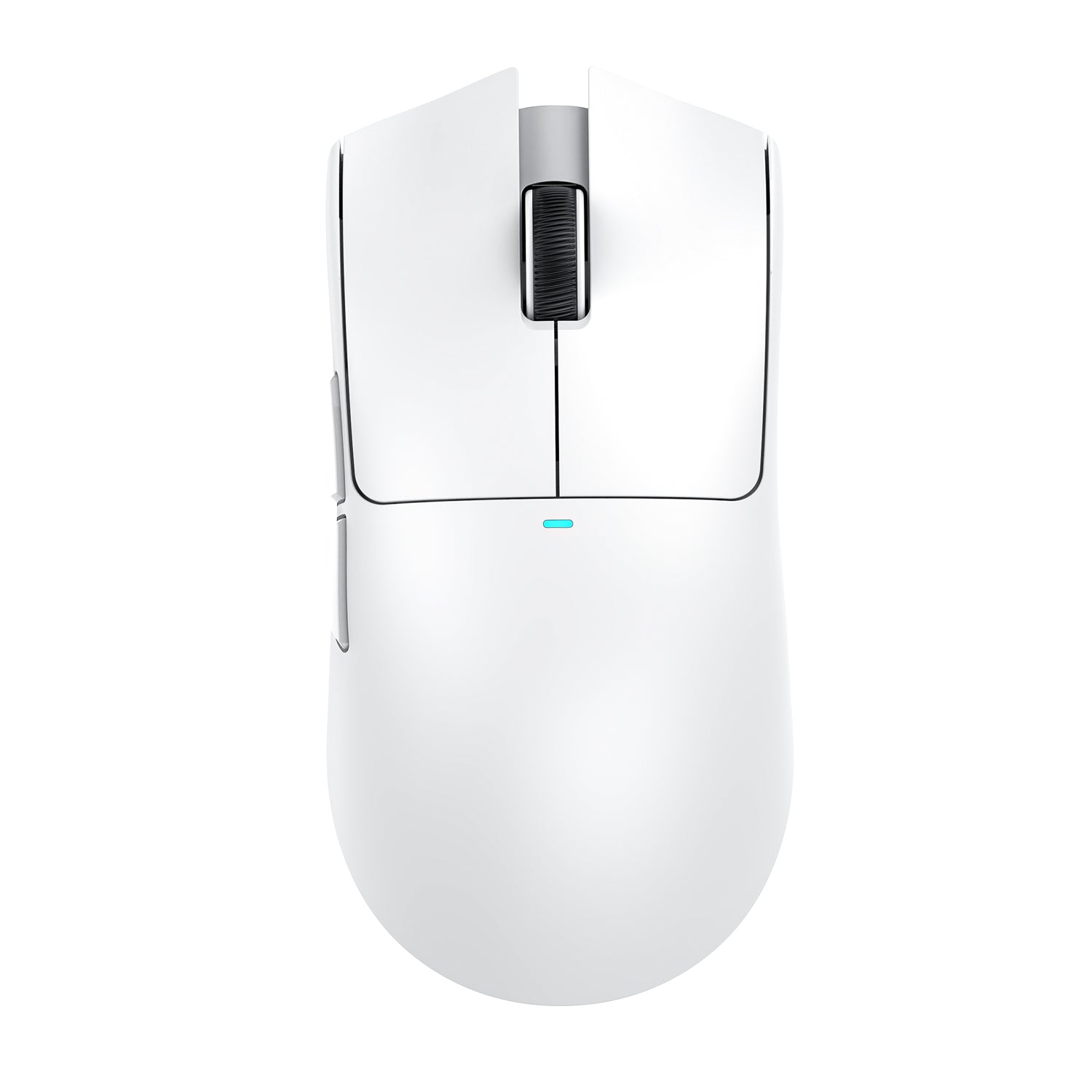 Top view of Attack Shark X11 Wireless Gaming Mouse in sleek white design