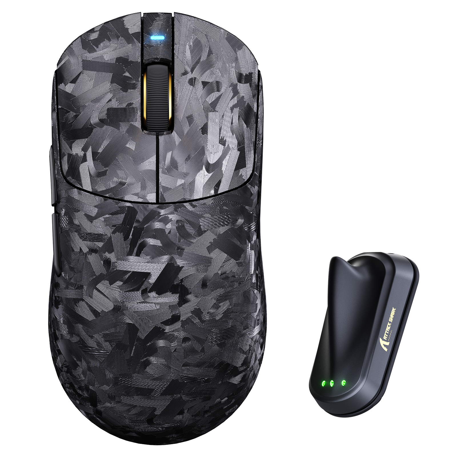 Vorbestellung: ATTACK SHARK RS3 ULTRA Carbonfaser Kabellose PAW3955MAX Gaming-Maus