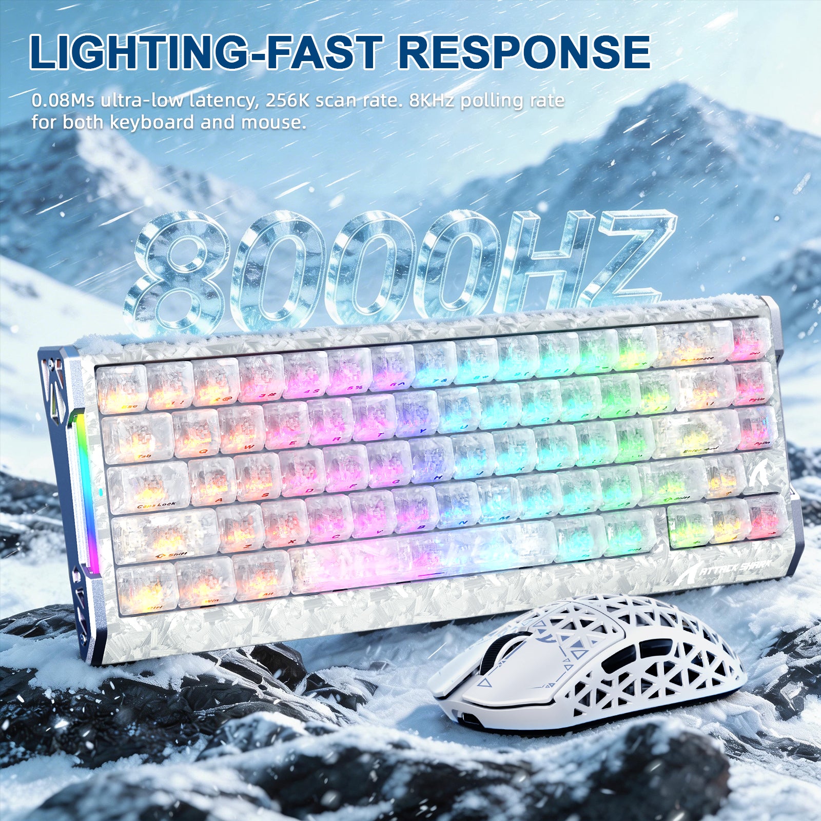 ATTACK SHARK R68 HE & R5 ULTRA Kohlefaser Gaming-Bundle