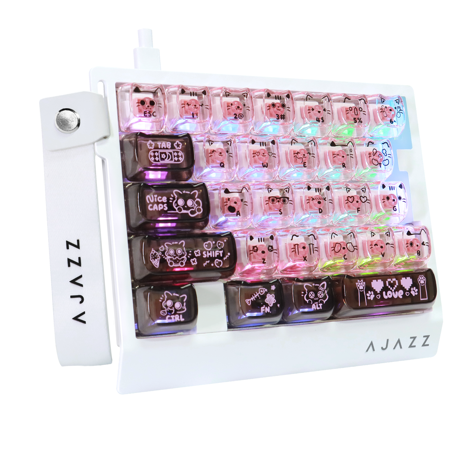 ATTACK SHARK X AJAZZ AK029 Wired One-Handed Gaming Keyboard
