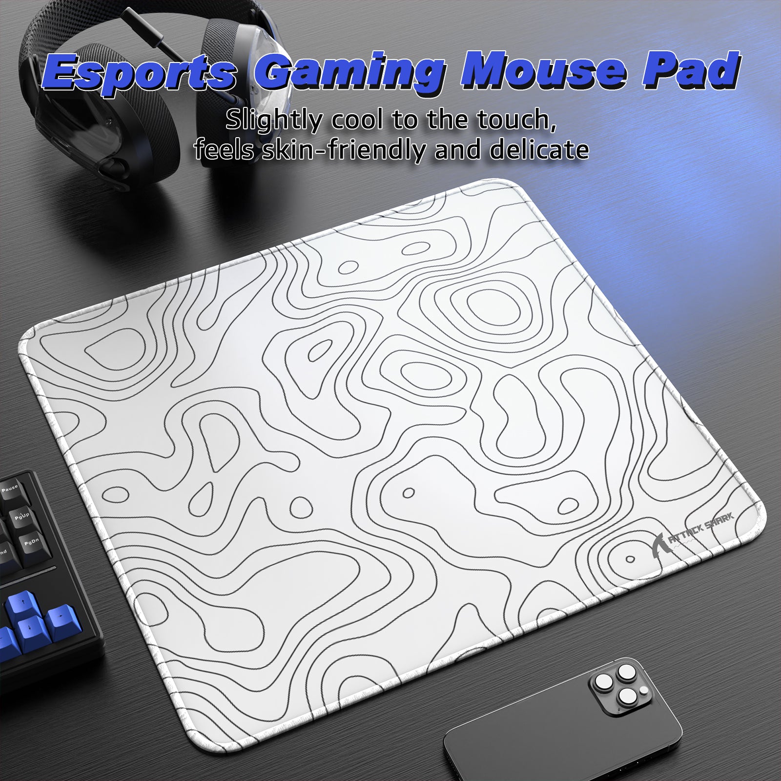 Tapis de souris de jeu eSport ATTACK SHARK CM02