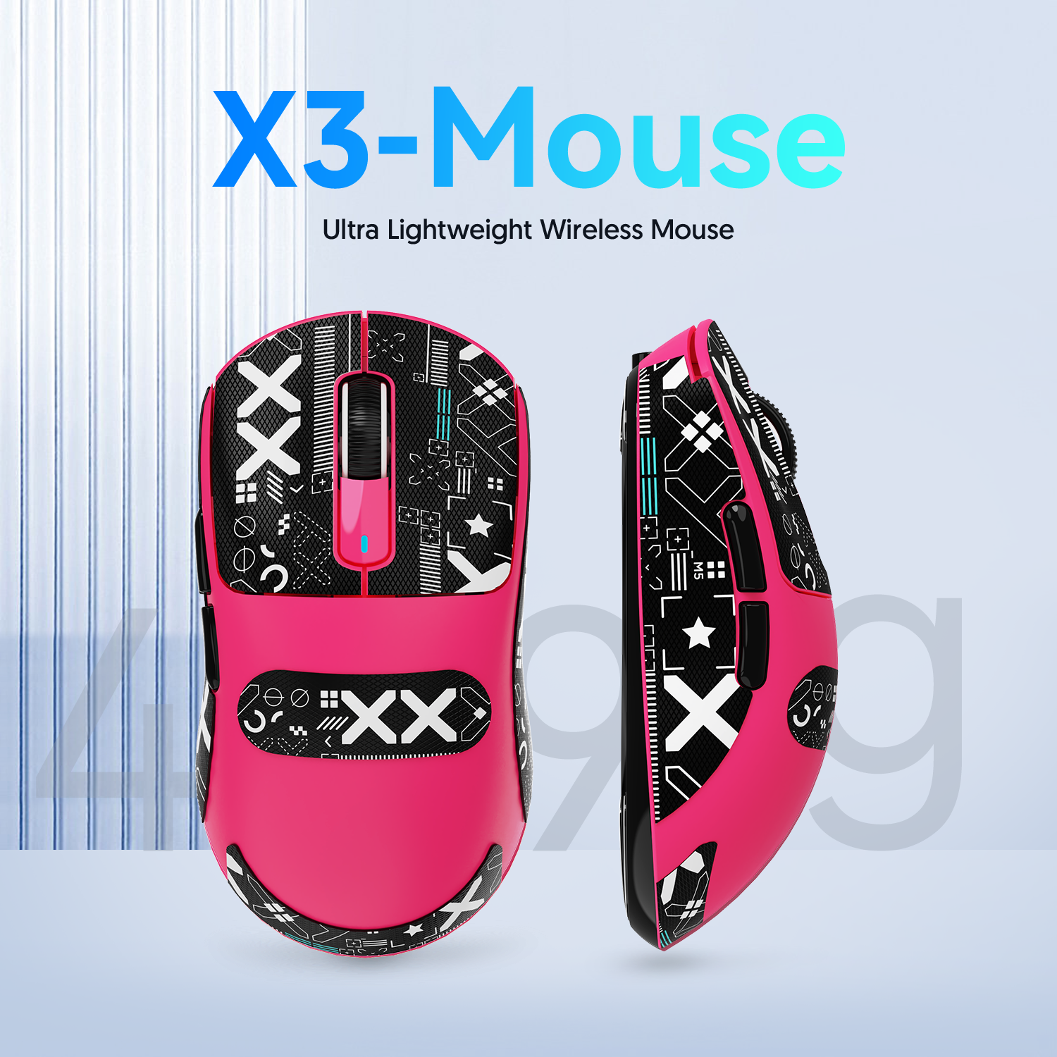 ATTACK SHARK X3 Kabellose Gaming-Maus PAW3395 Superleicht