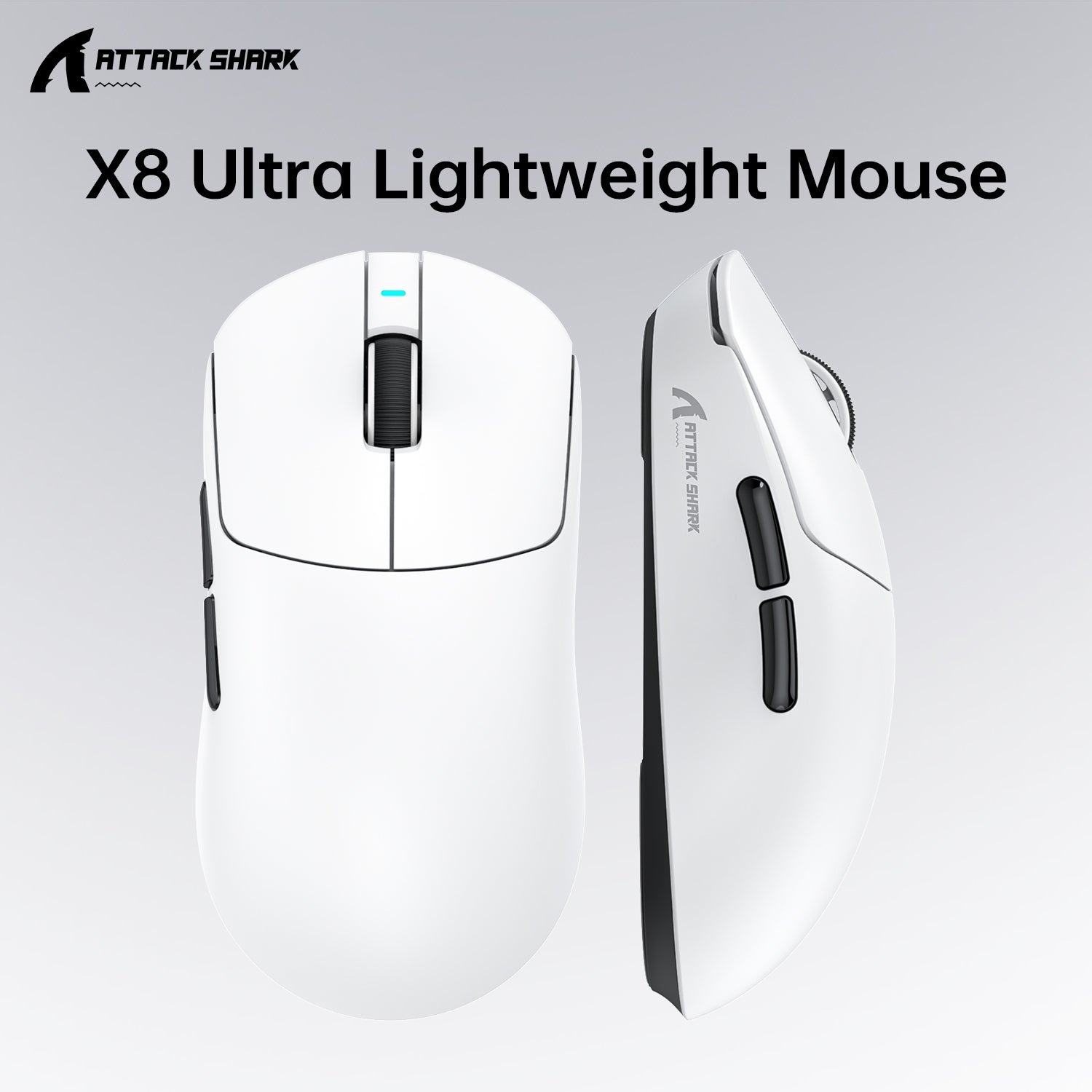 ATTACK SHARK X8 Ultra Tri-Mode Kabellose Gaming-Maus mit C06 Ultra-Kabel
