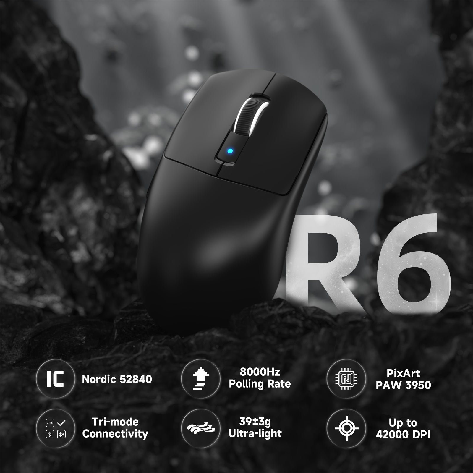 ATTACK SHARK R6PRO LIGHTSPEED Kabellose Gaming-Maus 