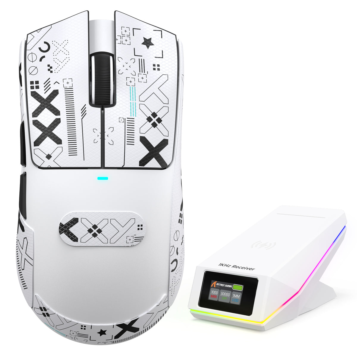 ATTACK SHARK X11 PRO V2 kabellose Gaming-Maus mit TFT-Display und Ladestation