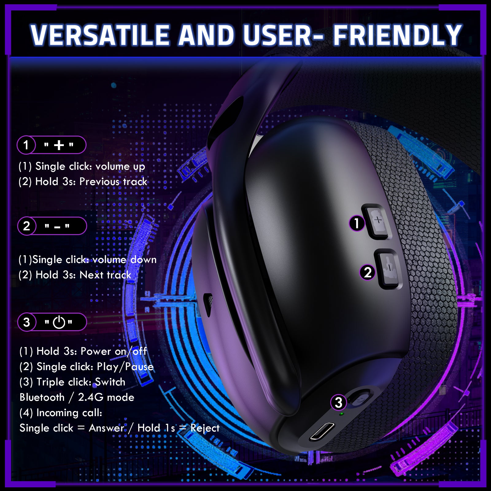 ATTACK SHARK L80PRO Wireless Gaming Headset