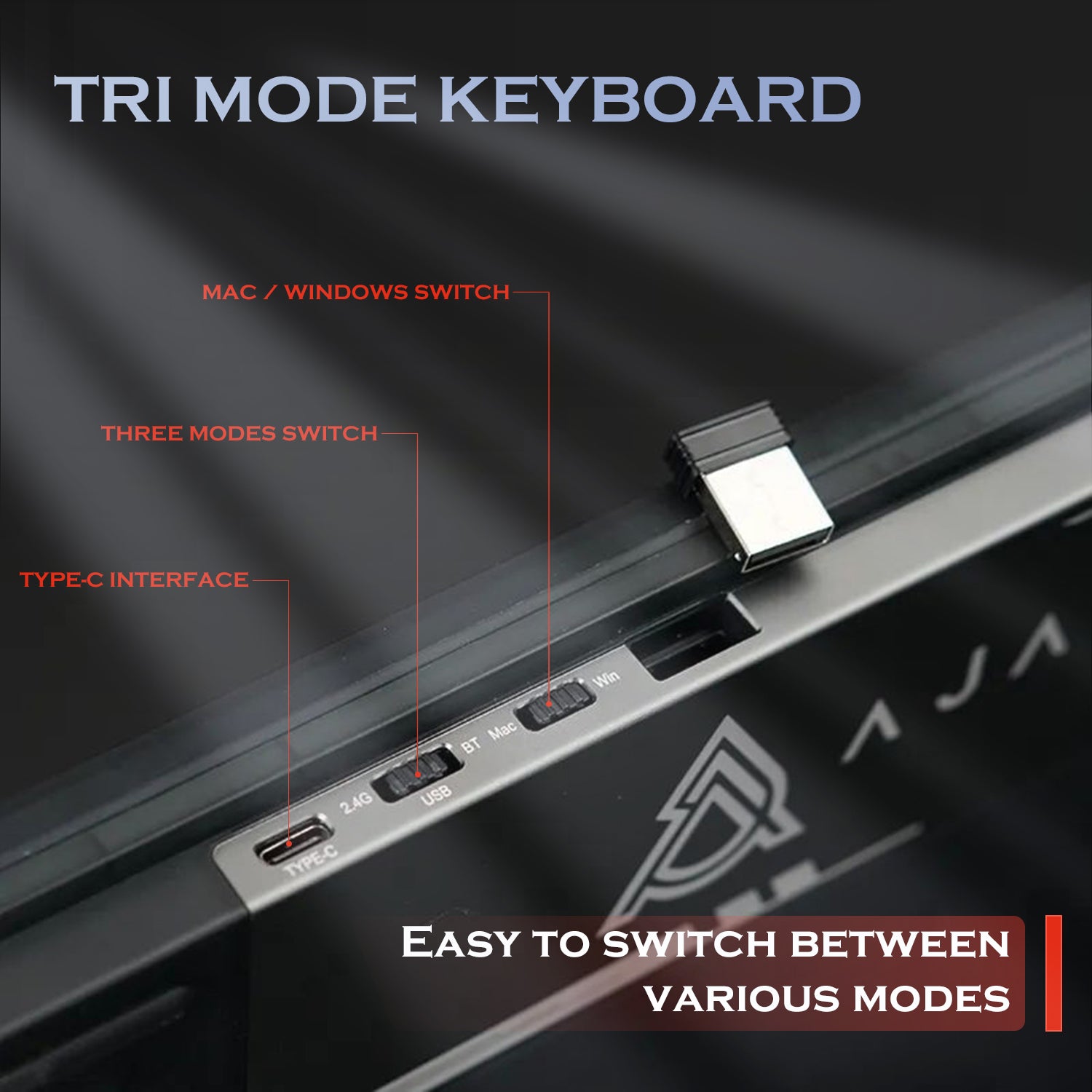 ATTACK SHARK x AJAZZ AK832 Mechanische Tastatur 