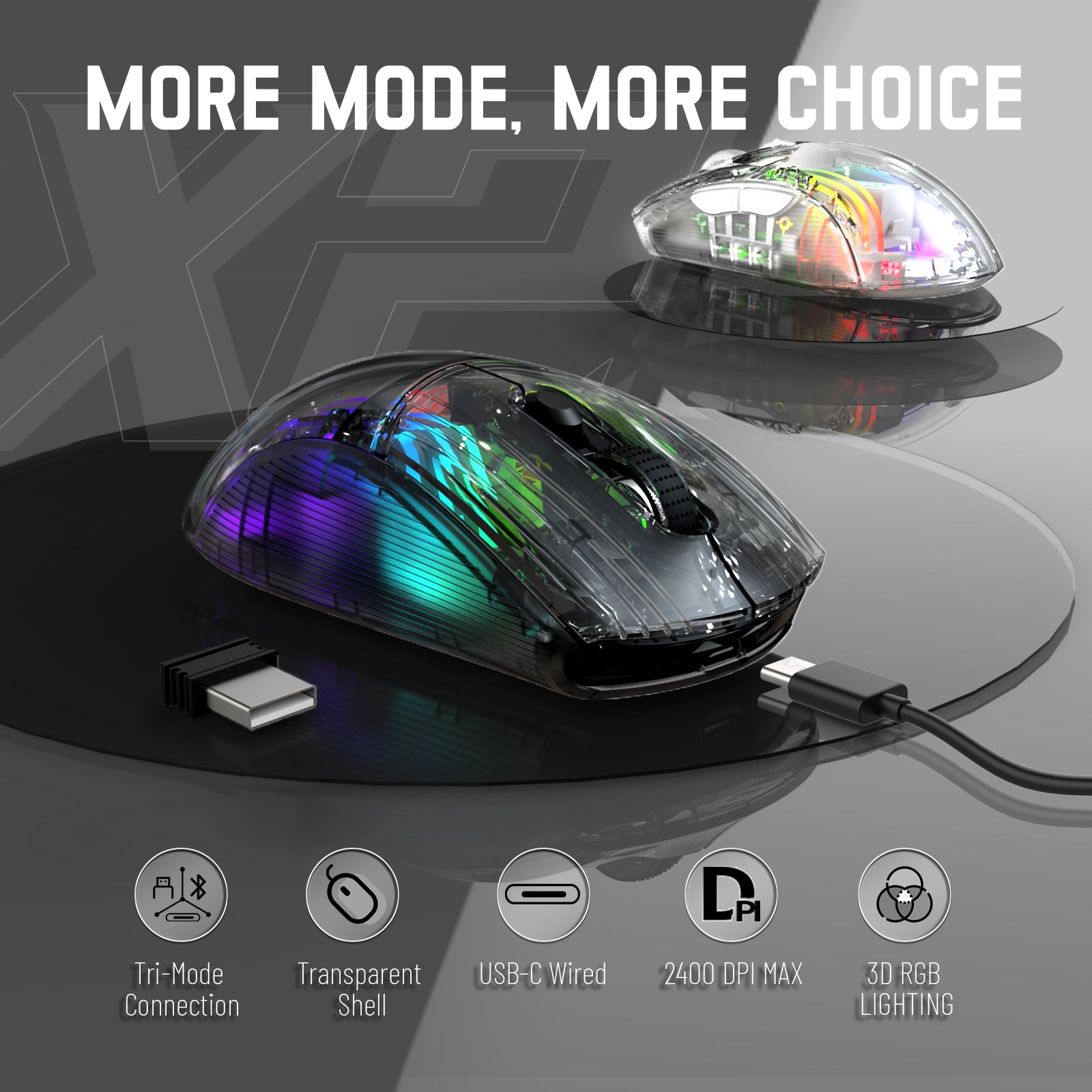 ATTACK SHARK X2 Kabellose Gaming-Maus