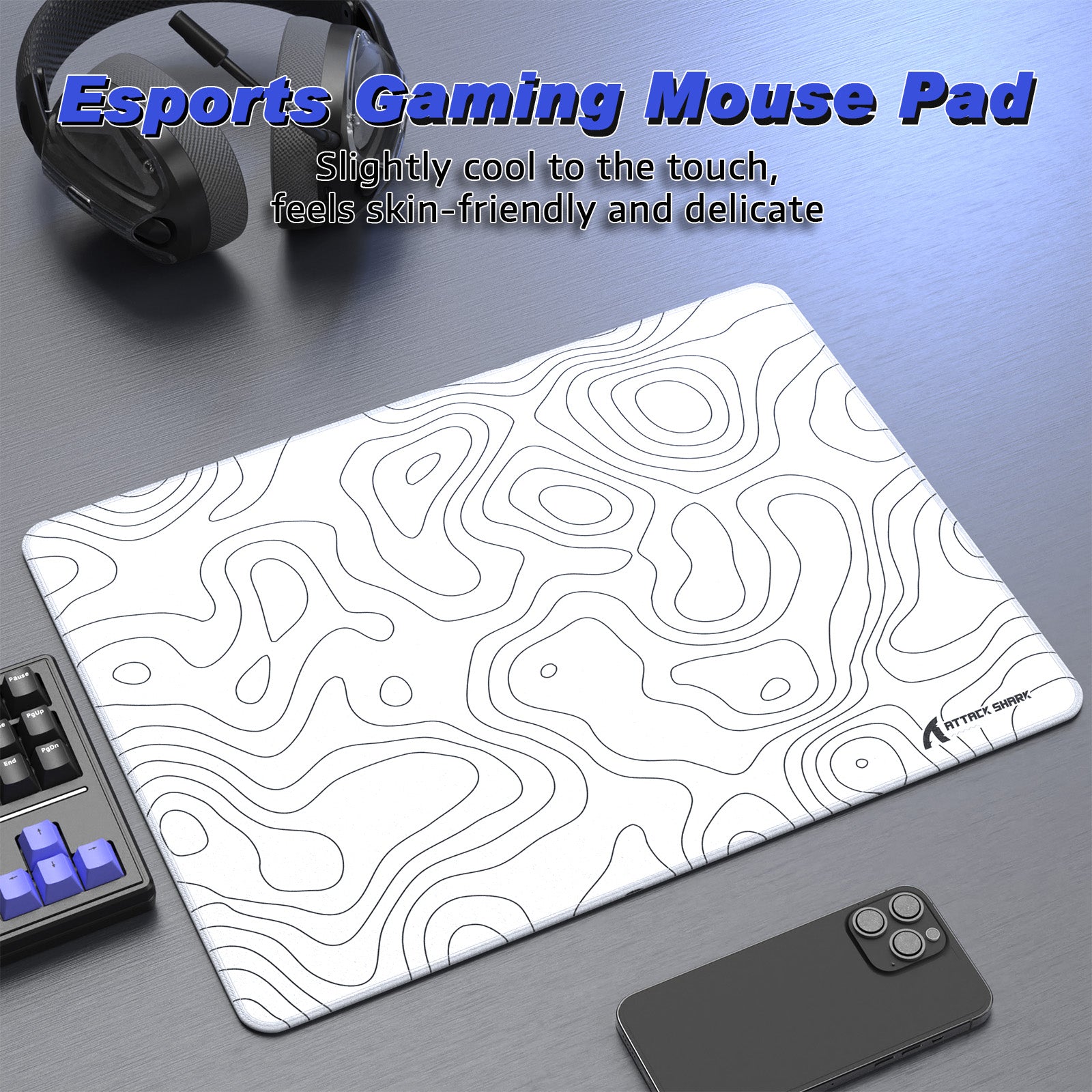 ATTACK SHARK CM02SE eSport Gaming-Mauspad (410x310x4 MM)