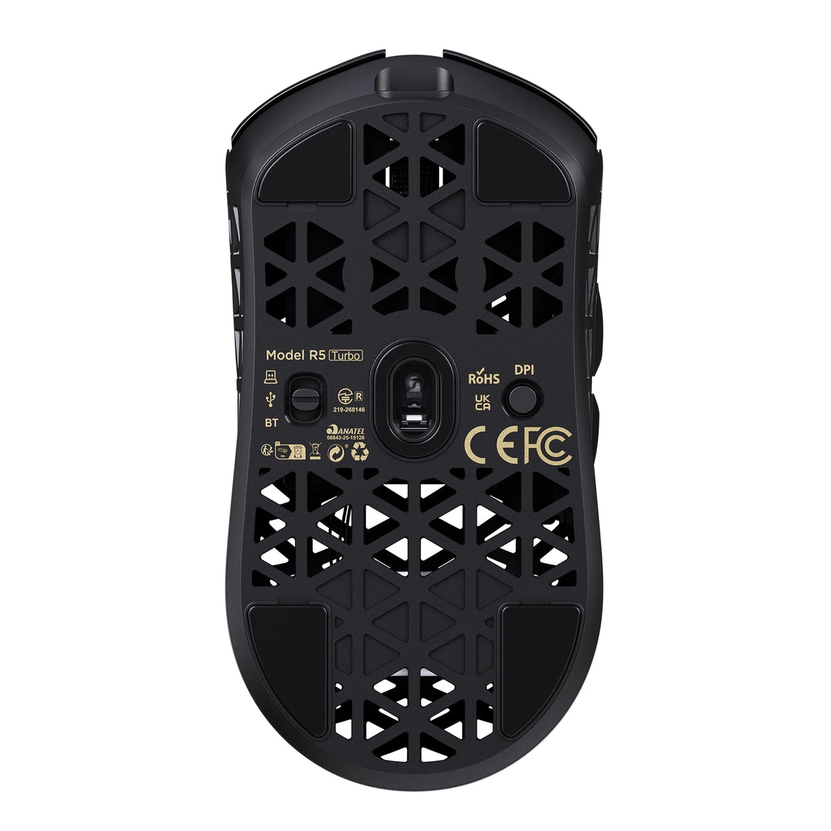 ATTACK SHARK R5 TURBO kabellose 8K-Gaming-Maus aus Carbonfaser