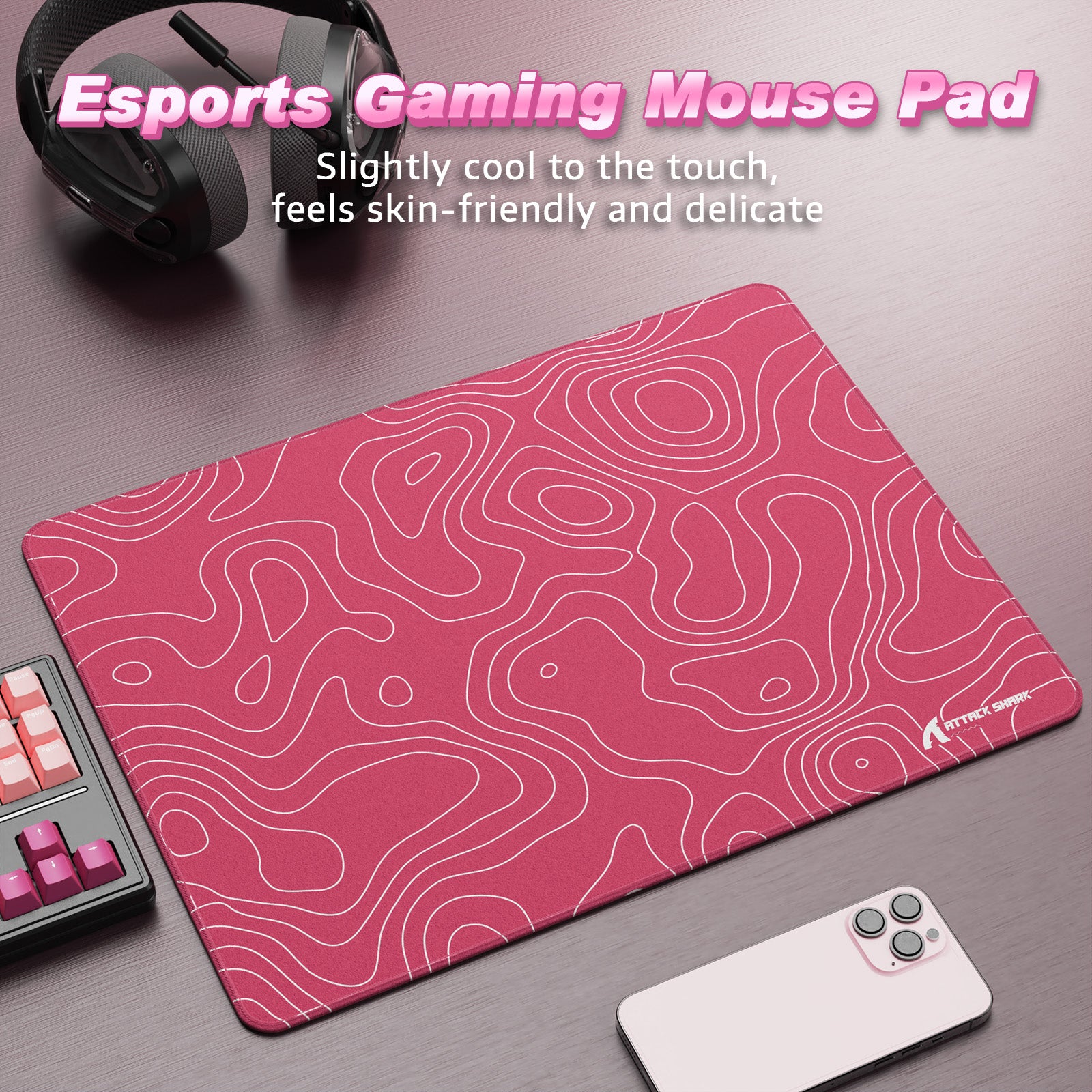 ATTACK SHARK CM02SE eSport Gaming-Mauspad (410x310x4 MM)