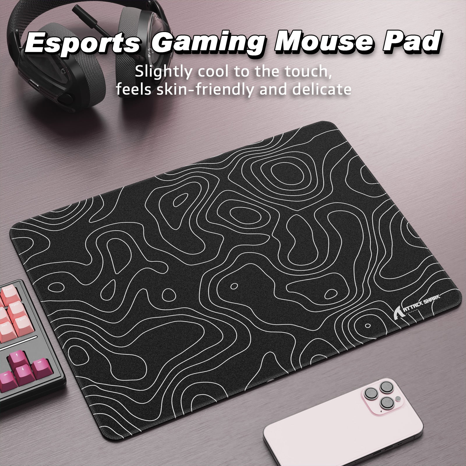 ATTACK SHARK CM02SE eSport Gaming-Mauspad (410x310x4 MM)