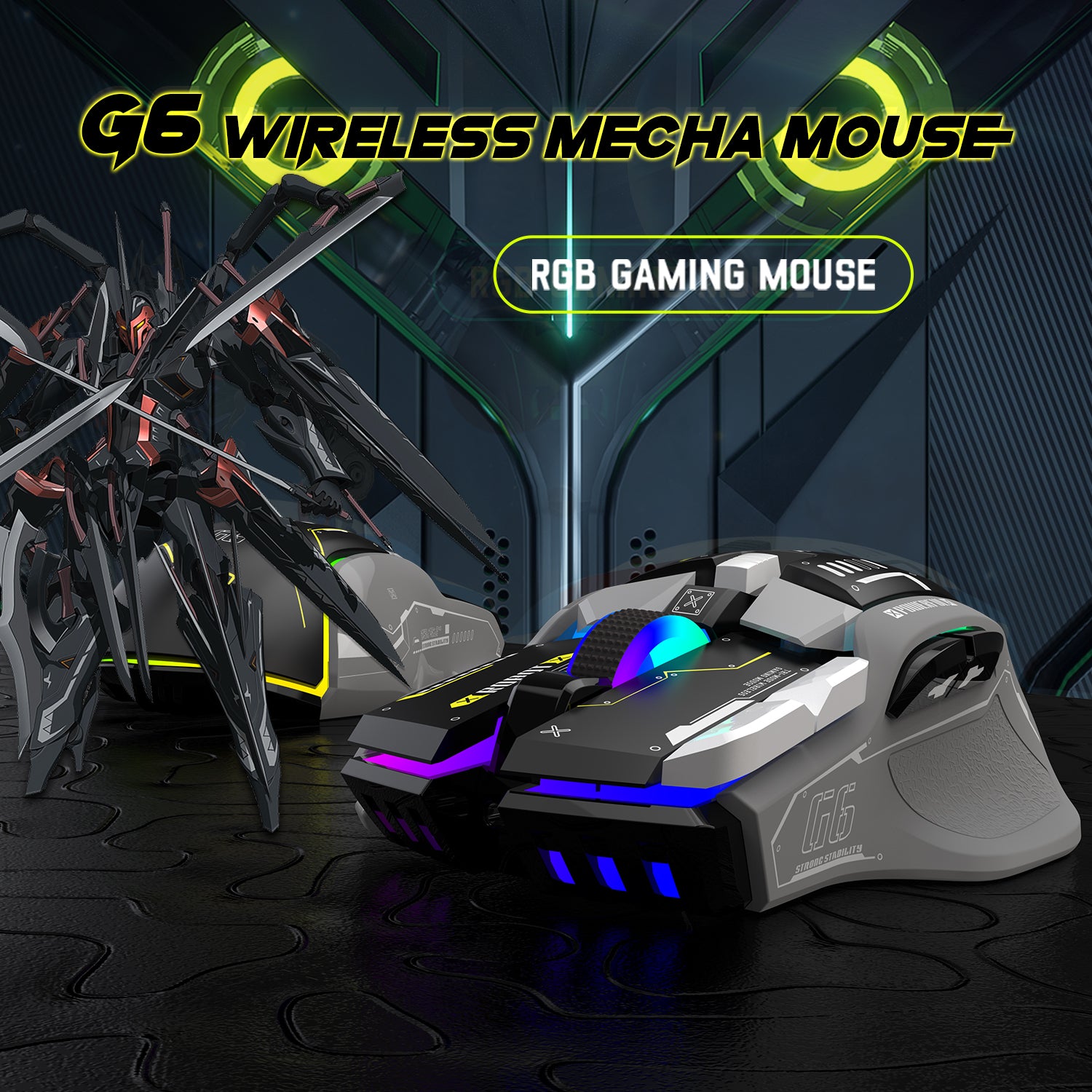 ATTACK SHARK G6 Tri-mode Gaming Mouse