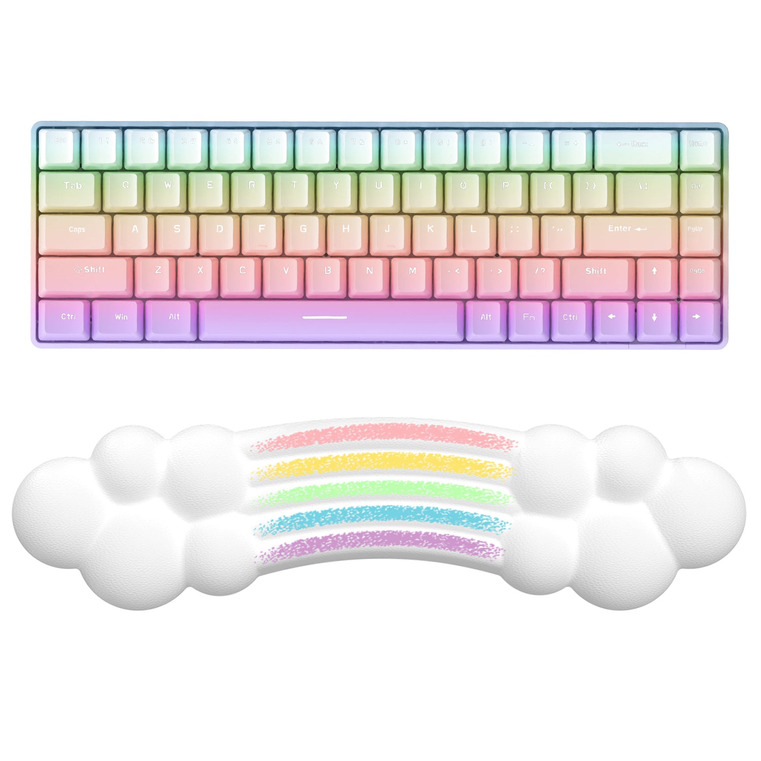 ATTACK SHARK X MAMBASNAKE Rainbow Cloud-Tastatur-Handgelenksauflage 