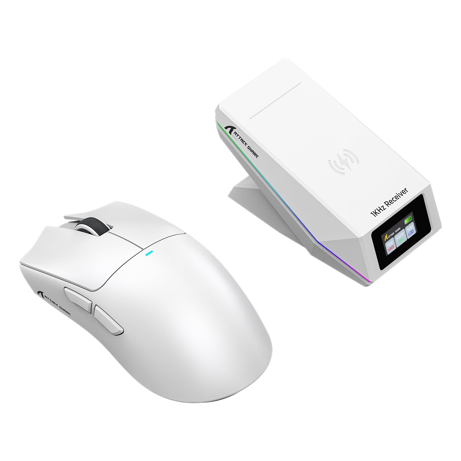 ATTACK SHARK X11 PRO V2 Kabellose Gaming-Maus mit TFT-Display, Ladestation und C06 Spiralkabel