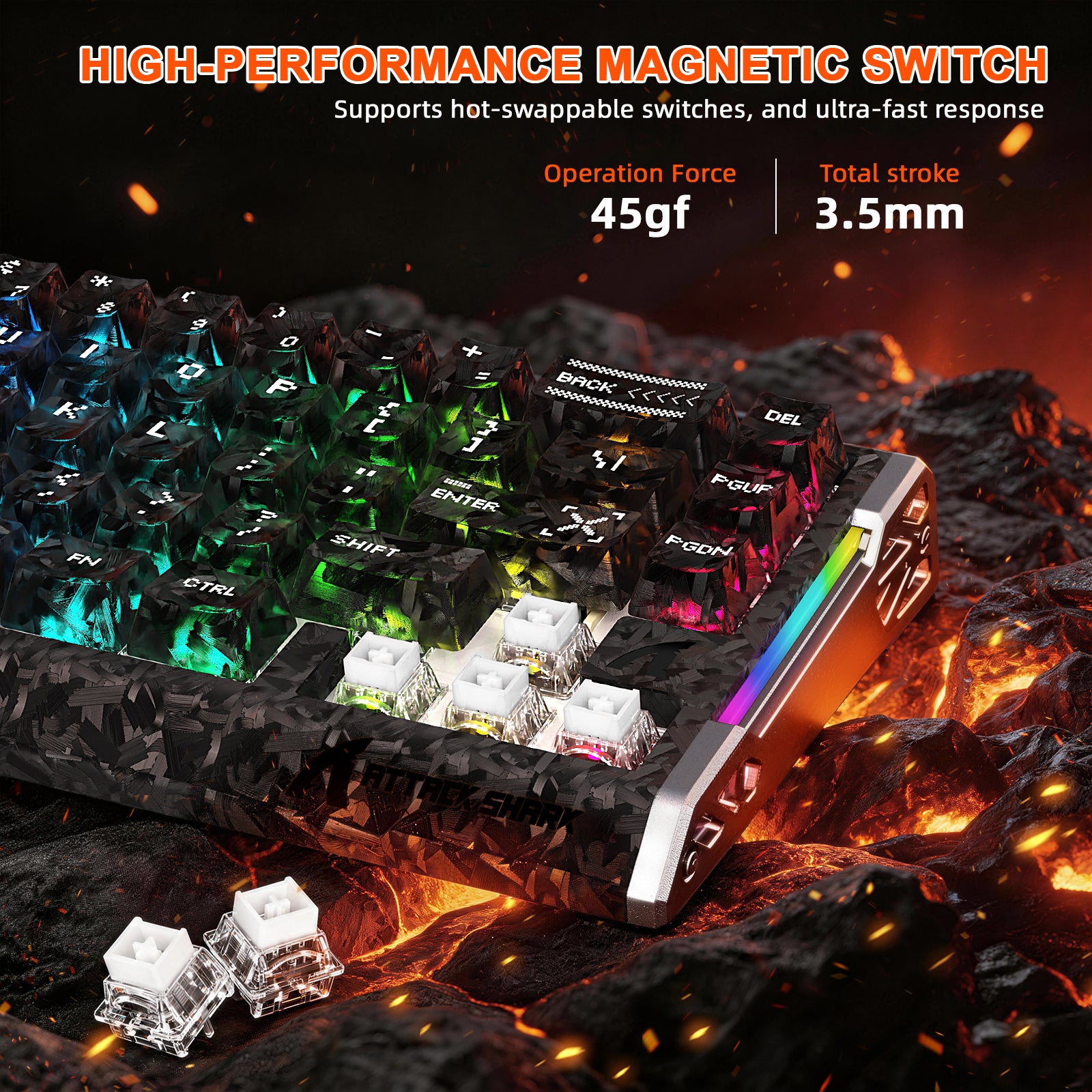 ATTACK SHARK R68 HE & R5 ULTRA Kohlefaser Gaming-Bundle
