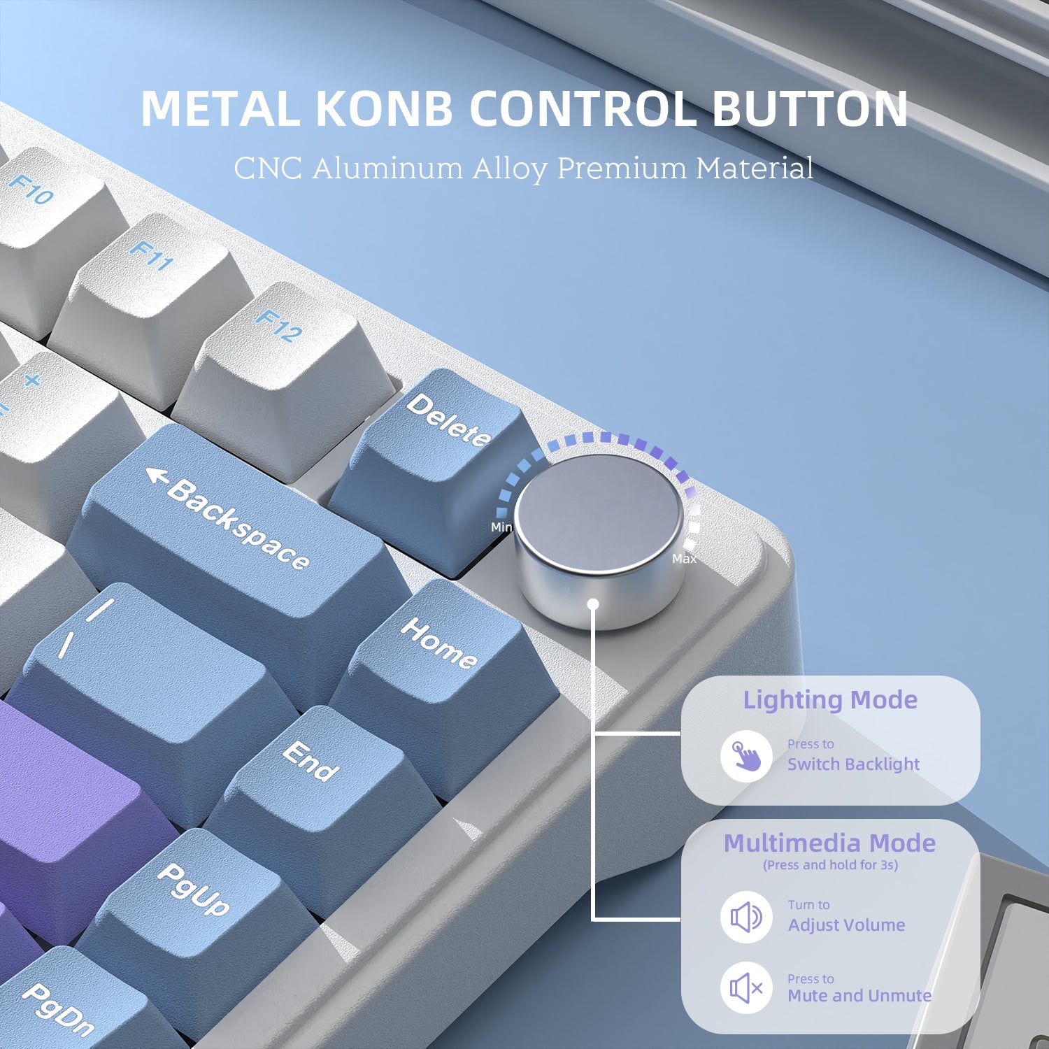 ATTACK SHARK X85 Kabellose mechanische Tastatur 