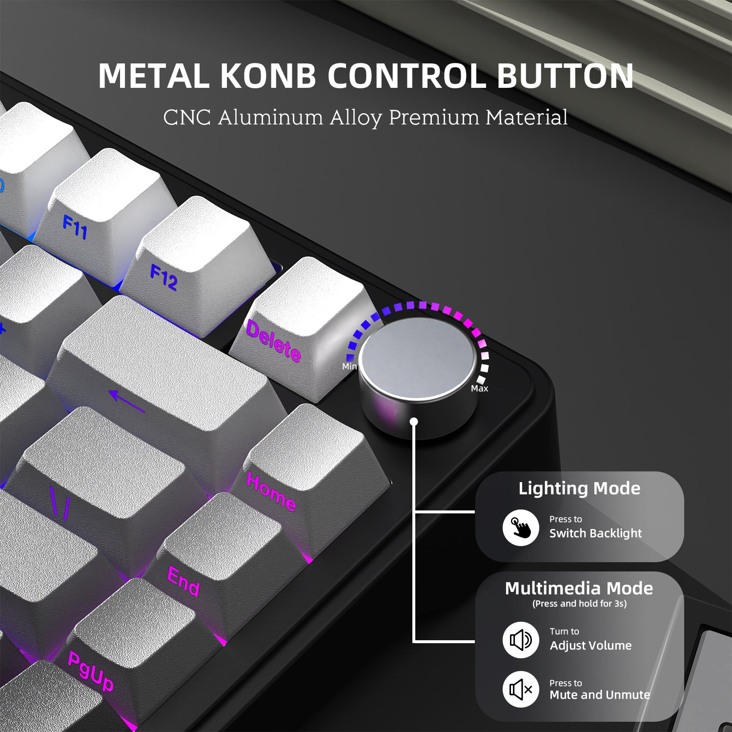 ATTACK SHARK X85 Kabellose mechanische Tastatur 