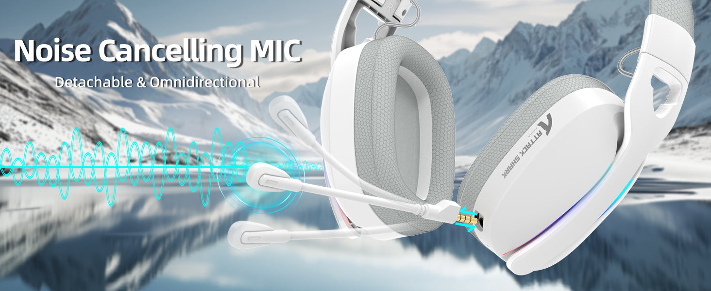 ATTACK SHARK L90 – faltbares, ultraleichtes RGB-Gaming-Headset mit drei Modi