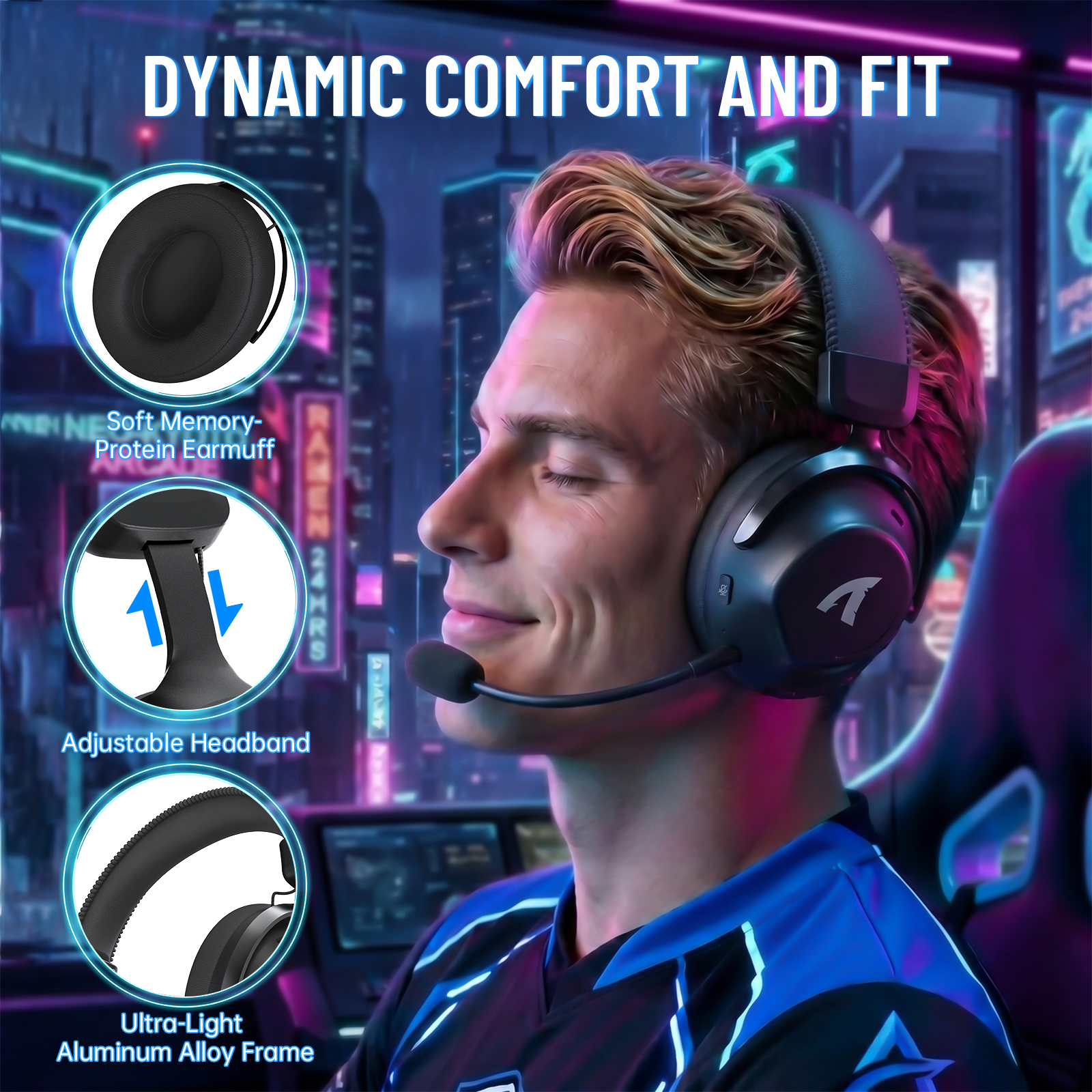 ATTACK SHARK L50 PRO Tri-Modus Kabelloses Gaming-Headset