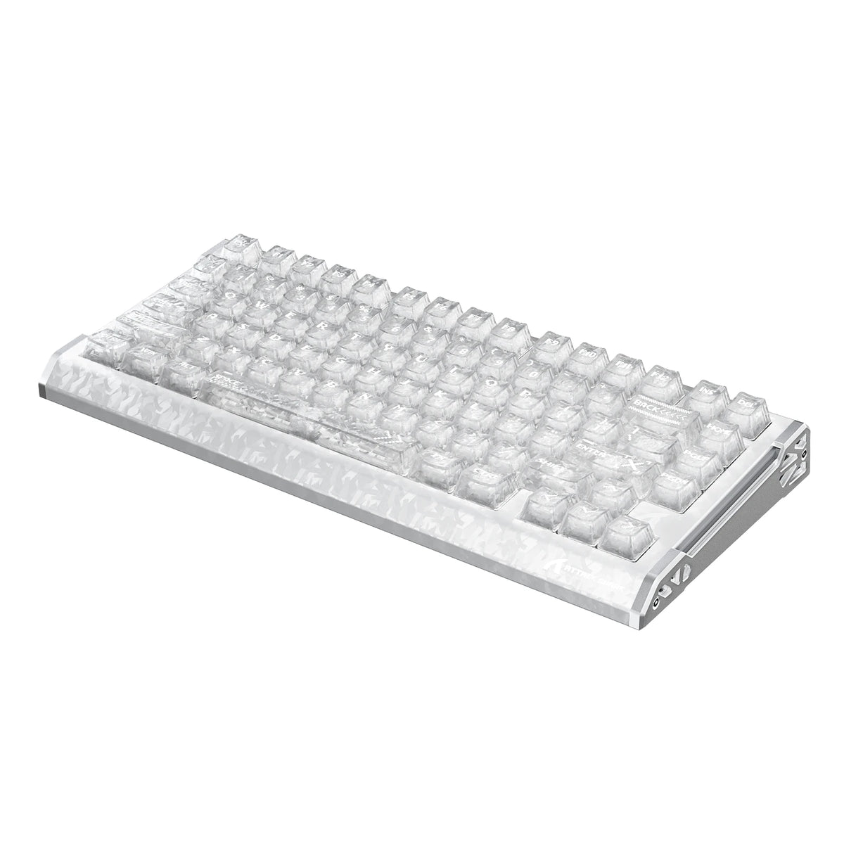 ATTACK SHARK R86 HE Carbonfaser-Gaming-Tastatur mit magnetischen Schaltern, Rapid Trigger, Kabelanschluss und C01 ULTRA RGB-Spiralkabel