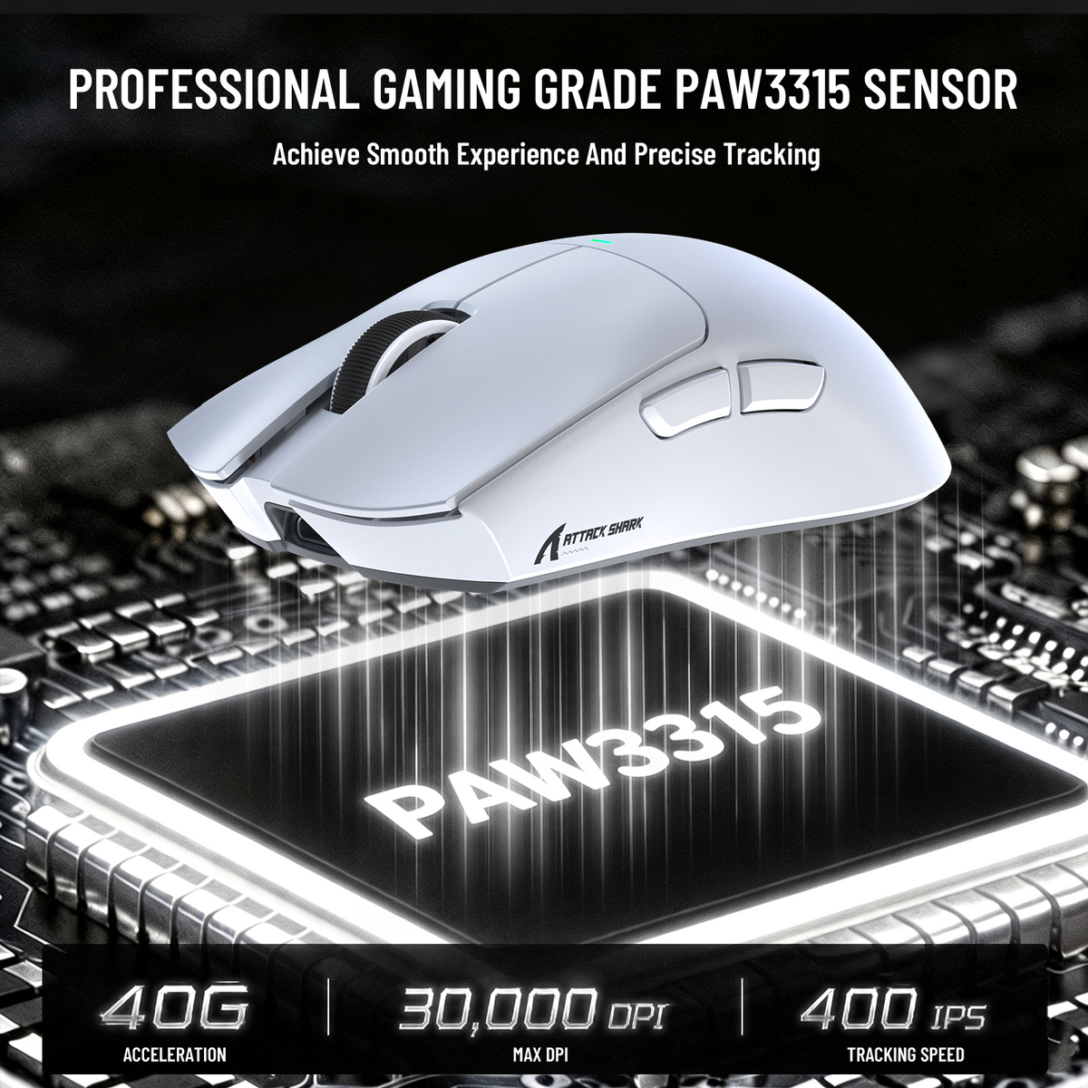 ATTACK SHARK X11 PRO V2 Kabellose Gaming-Maus mit TFT-Display, Ladestation und C06 Spiralkabel