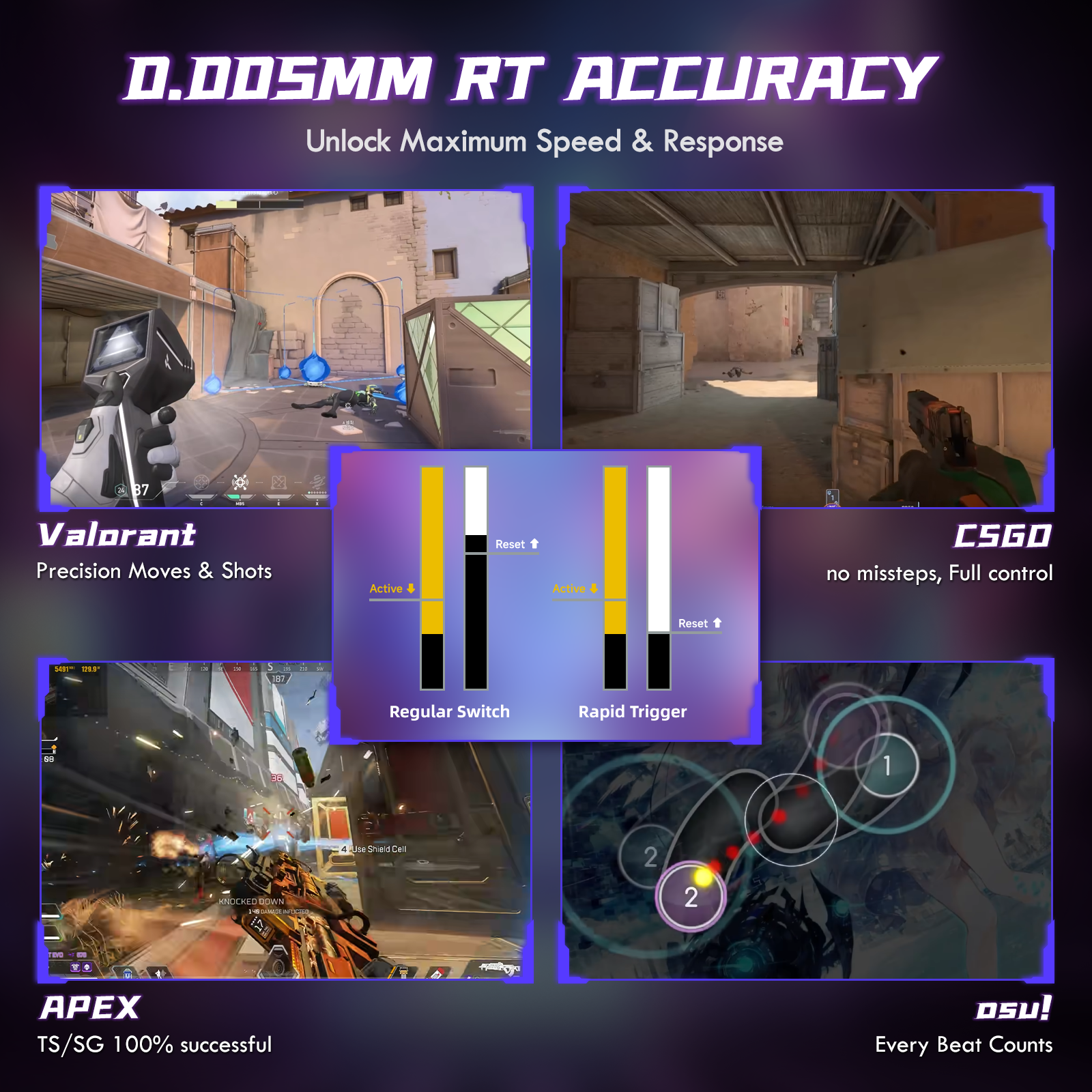 ATTACK SHARK R85 HE Rapid Trigger-Tastatur mit Magnetschalter und benutzerdefinierter Leuchtbox