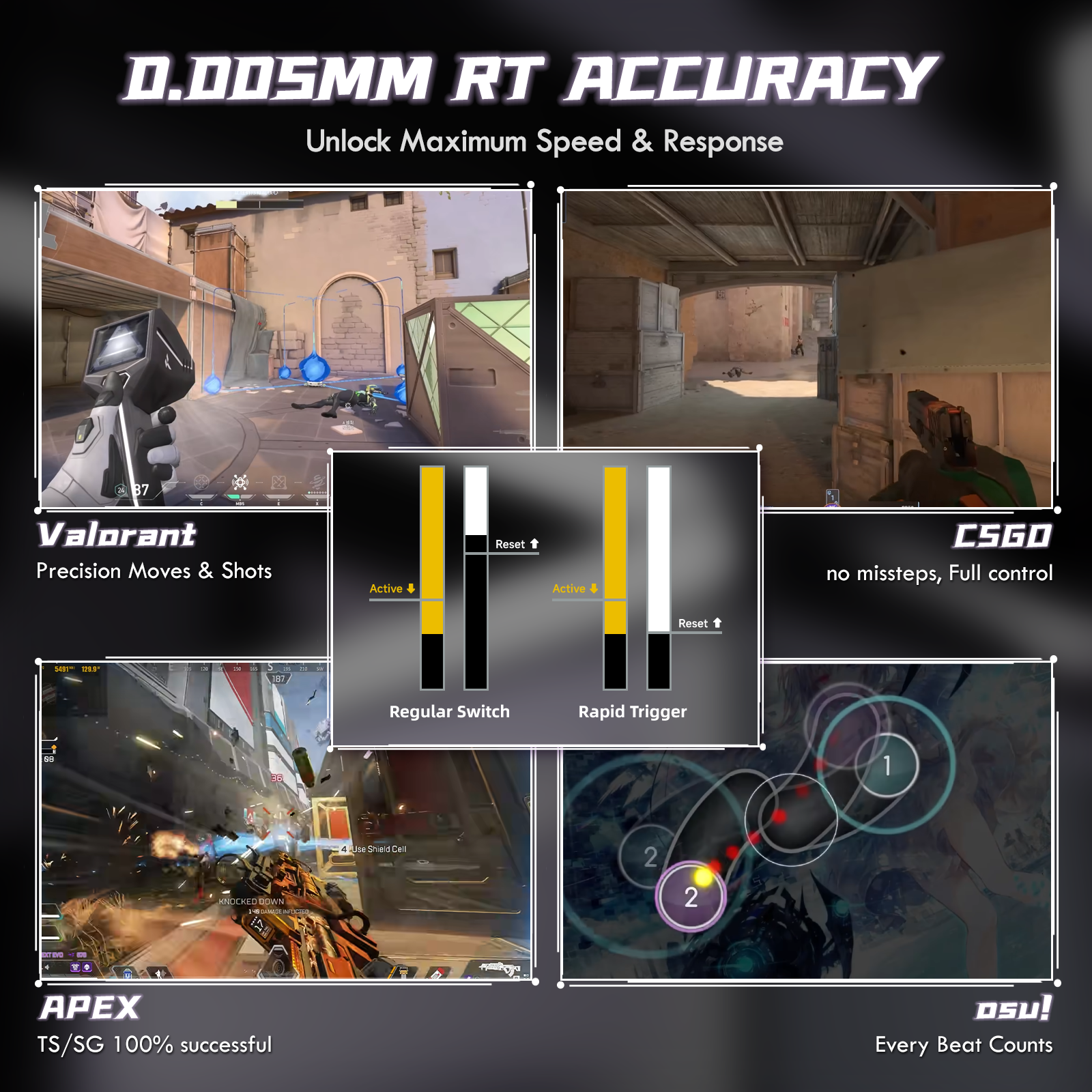ATTACK SHARK R85 HE Rapid Trigger-Tastatur mit Magnetschalter und benutzerdefinierter Leuchtbox