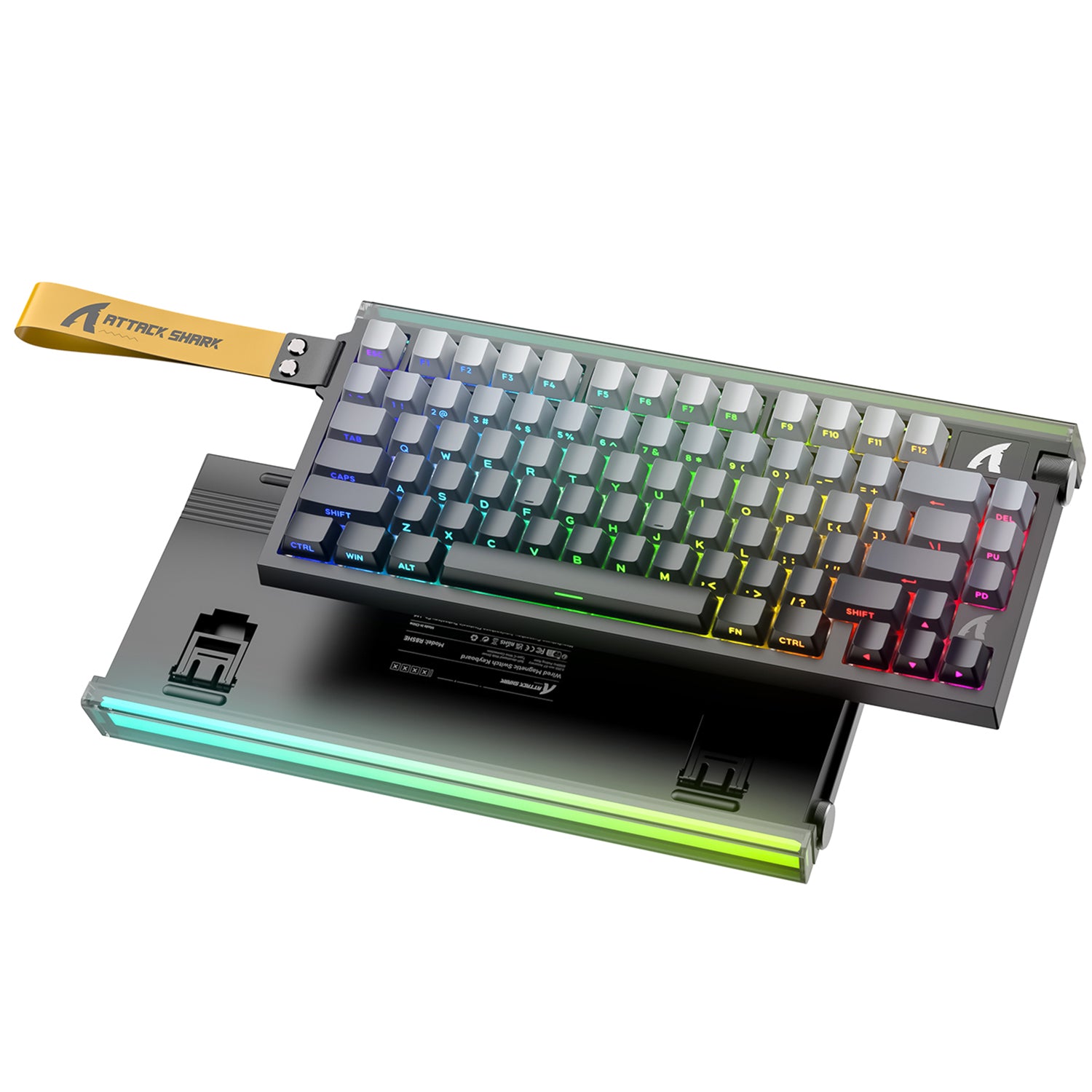 ATTACK SHARK R85 HE Rapid Trigger-Tastatur mit Magnetschalter und benutzerdefinierter Leuchtbox