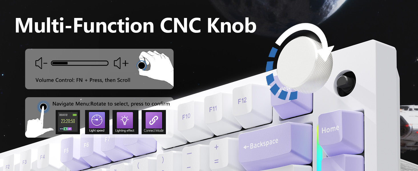 ATTACK SHARK X820Ultra Tri-mode Gasket Mechanical Keyboard