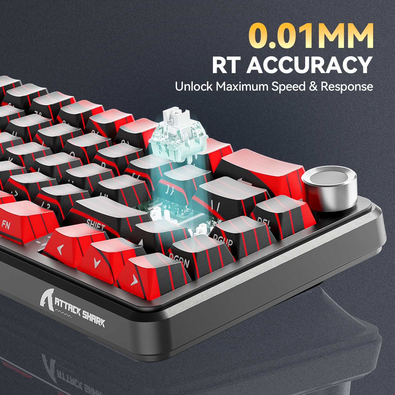 ATTACK SHARK X65PRO HE Wireless Rapid Trigger Keyboard Magnetic Switch