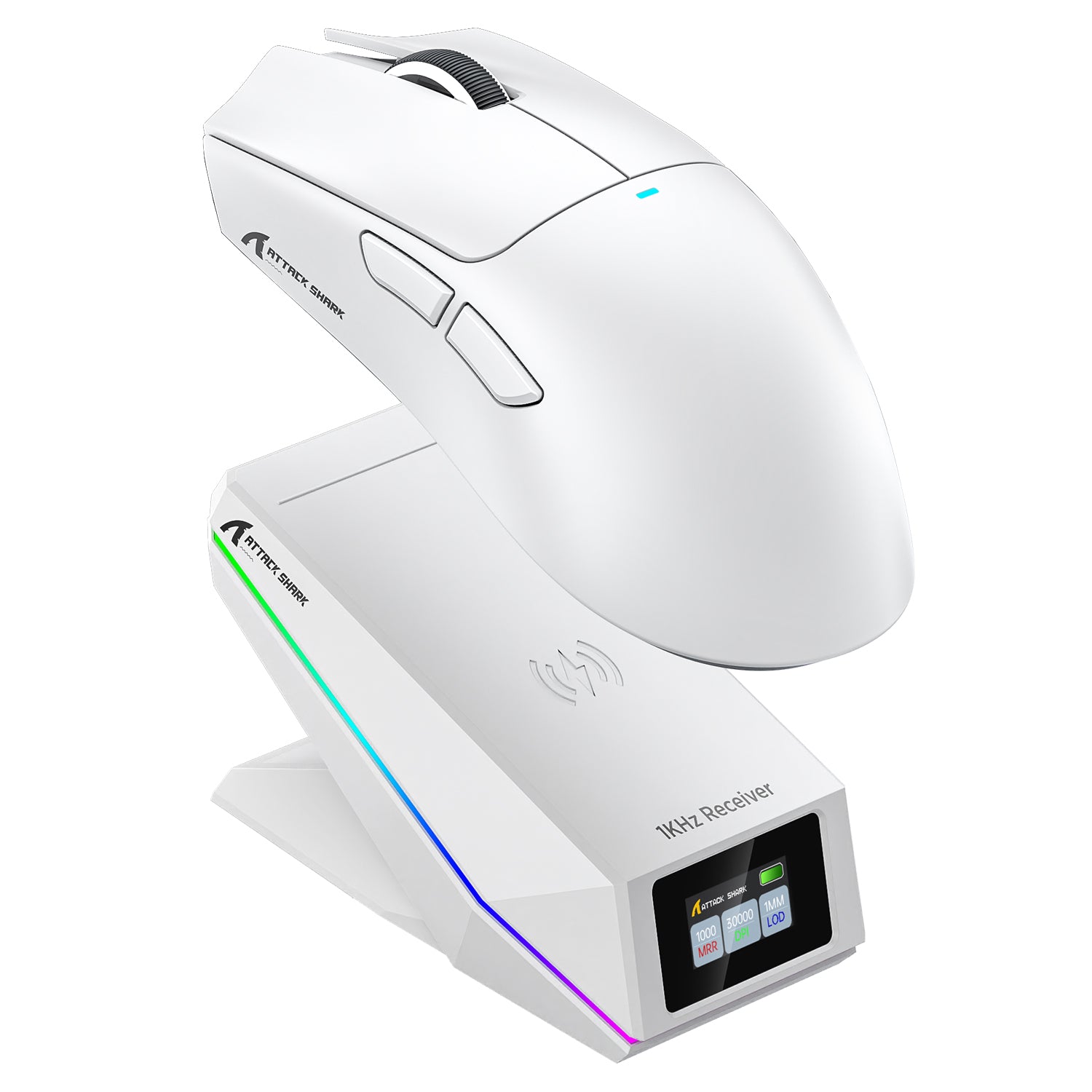 ATTACK SHARK X11 PRO V2 Kabellose Gaming-Maus mit TFT-Display, Ladestation und C06 Spiralkabel