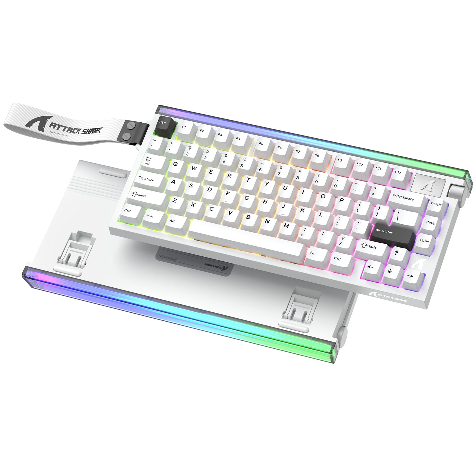 ATTACK SHARK R85 HE Rapid Trigger-Tastatur mit Magnetschalter und benutzerdefinierter Leuchtbox