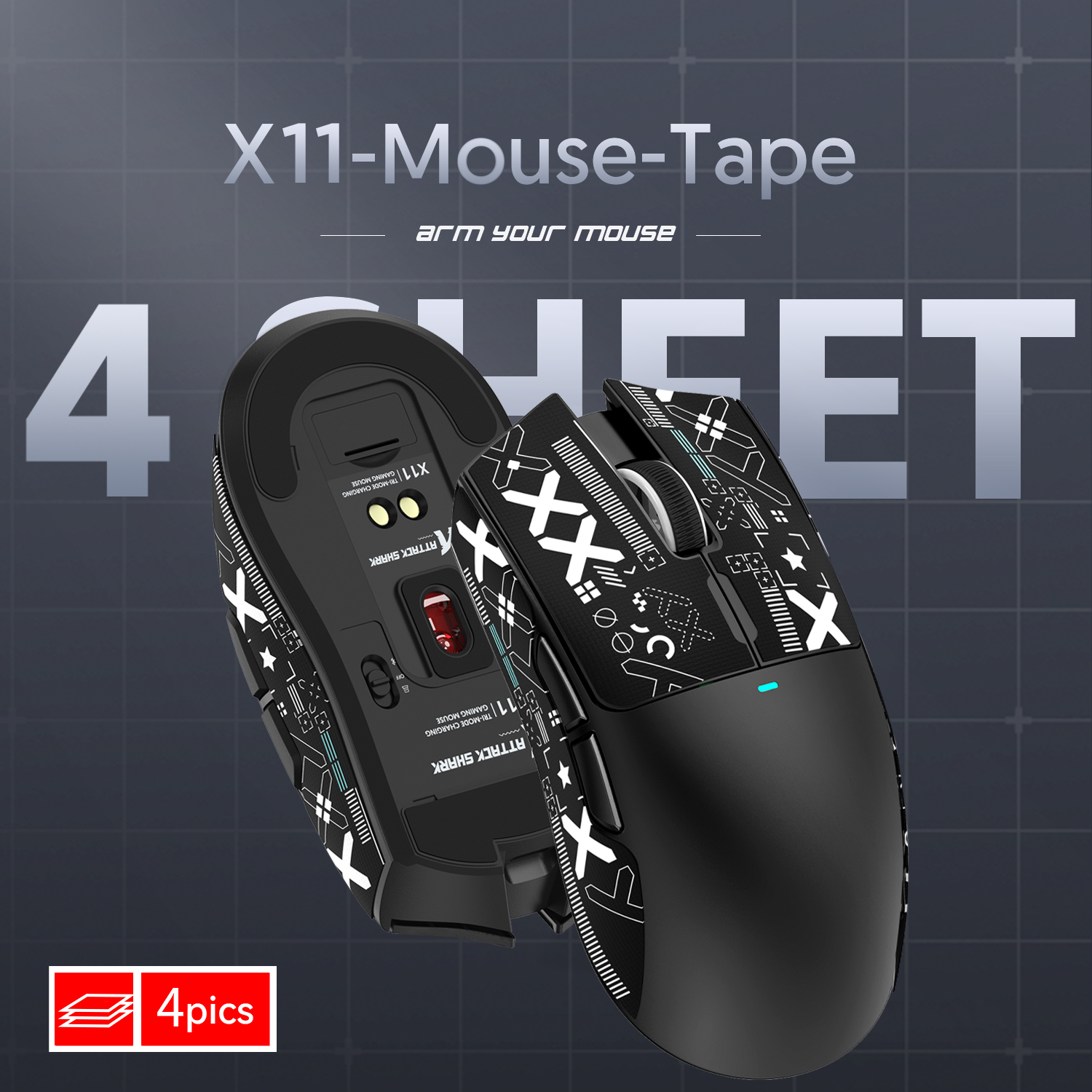 ATTACK SHARK X11 Gaming Mouse Grip Tape