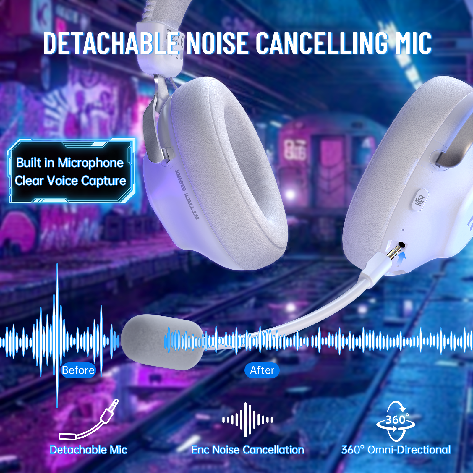 ATTACK SHARK L50 PRO Tri-Modus Kabelloses Gaming-Headset