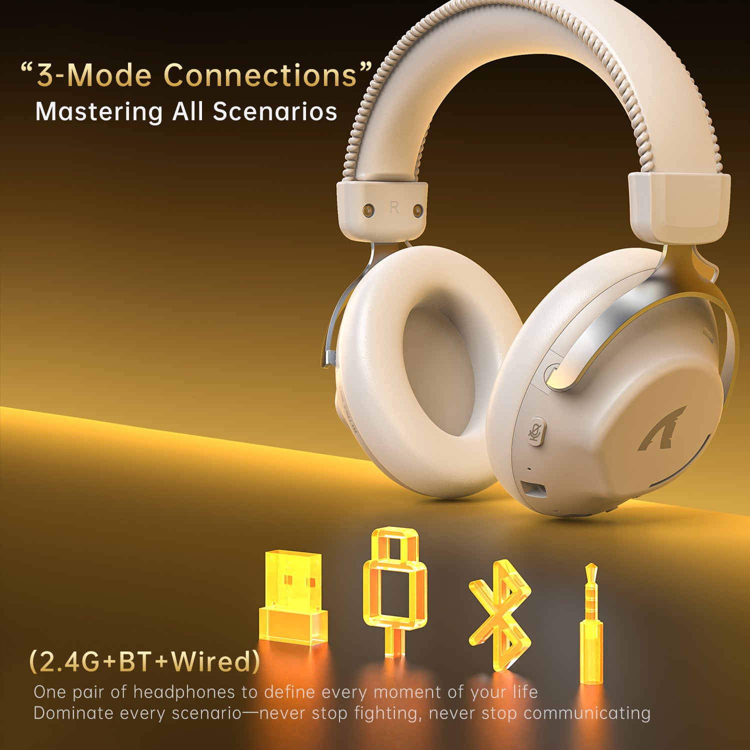 ATTACK SHARK L50PRO Tri-Mode kabelloses Gaming-Headset