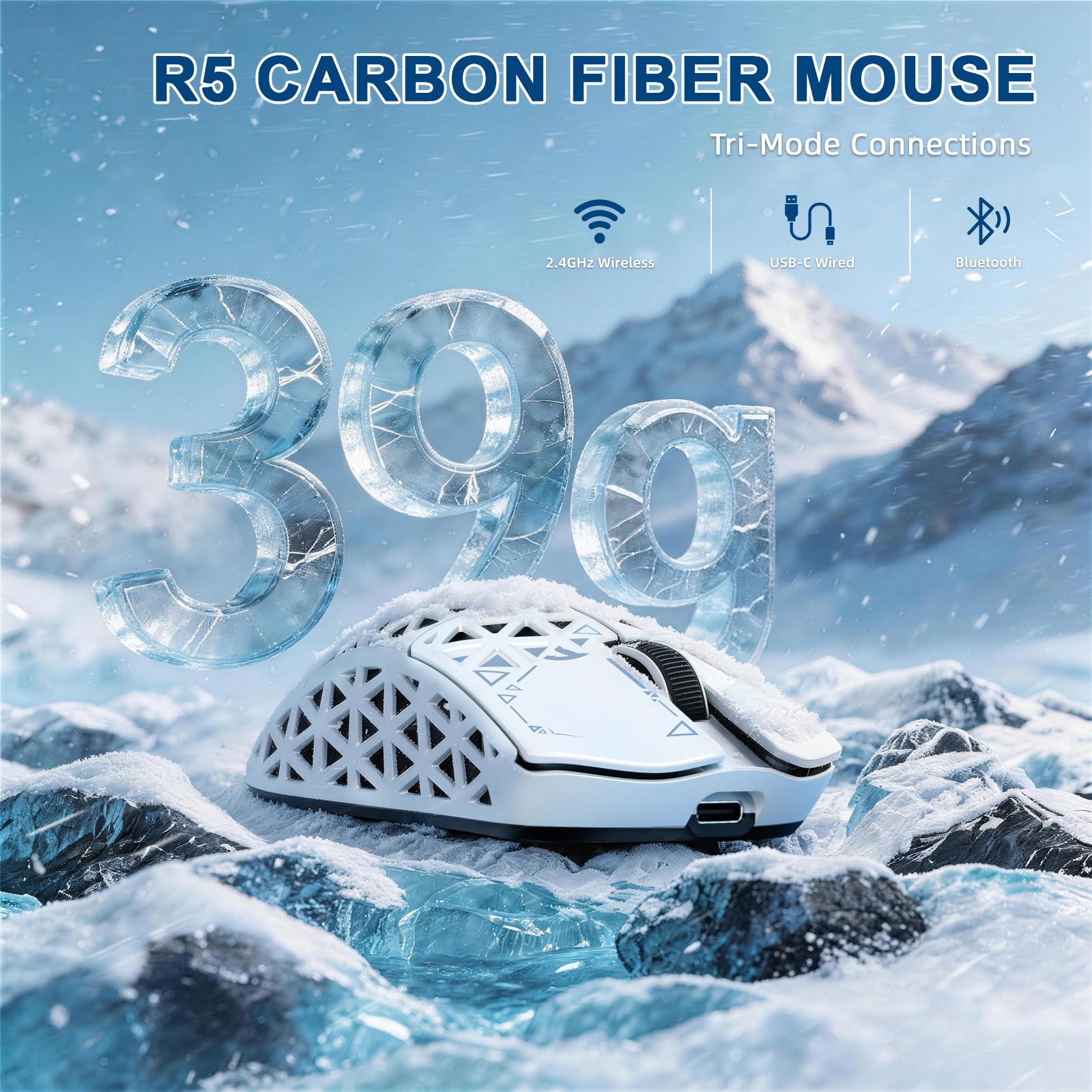 ATTACK SHARK R68 HE & R5 ULTRA Kohlefaser Gaming-Bundle