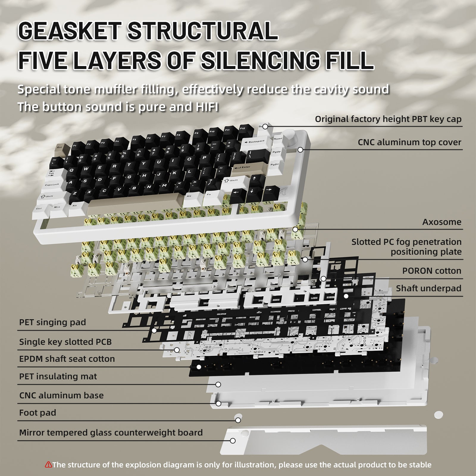 Clavier entièrement en aluminium ATTACK SHARK X86