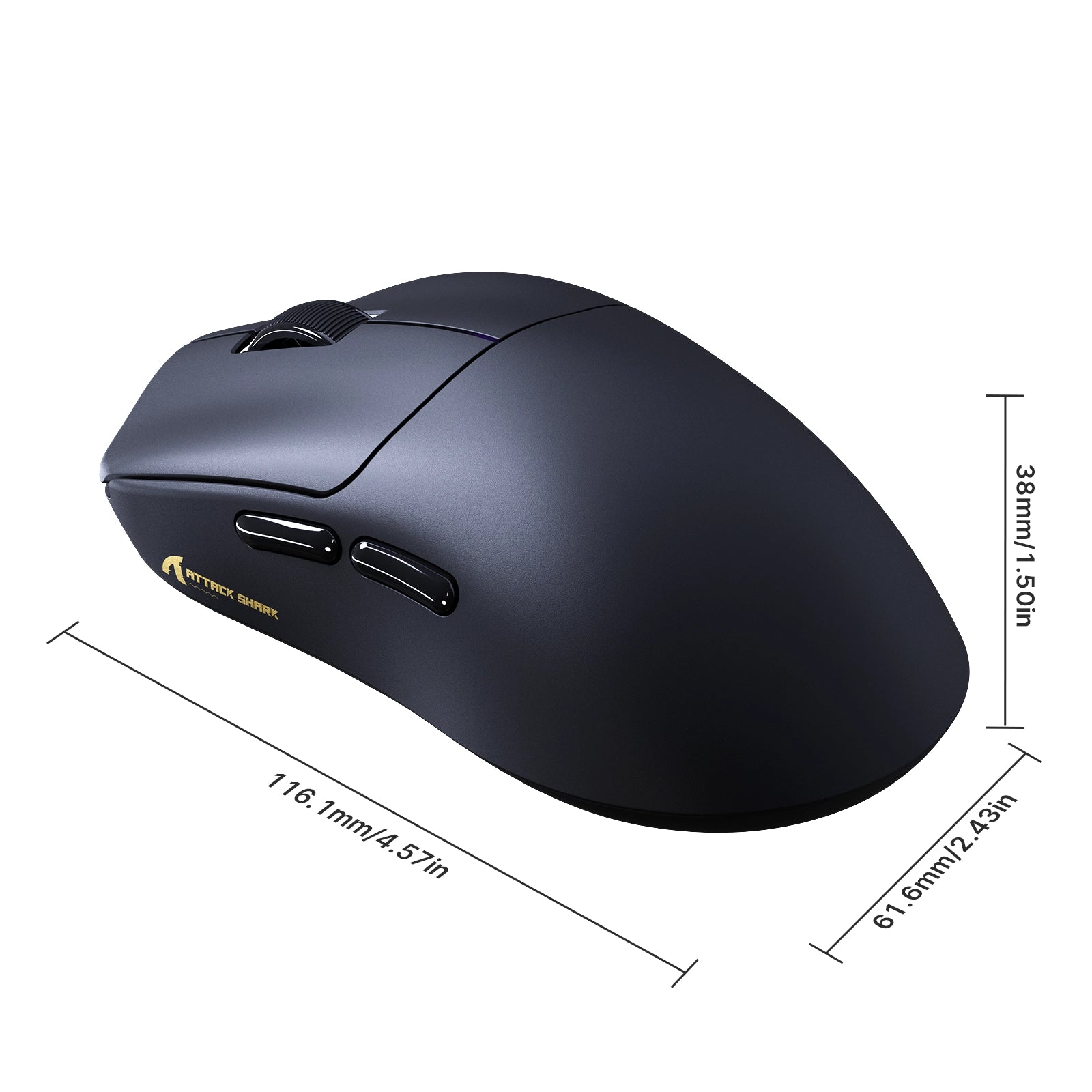 ATTACK SHARK F1 AIR 39 g kabellose Gaming-Maus mit PAW3955MAX