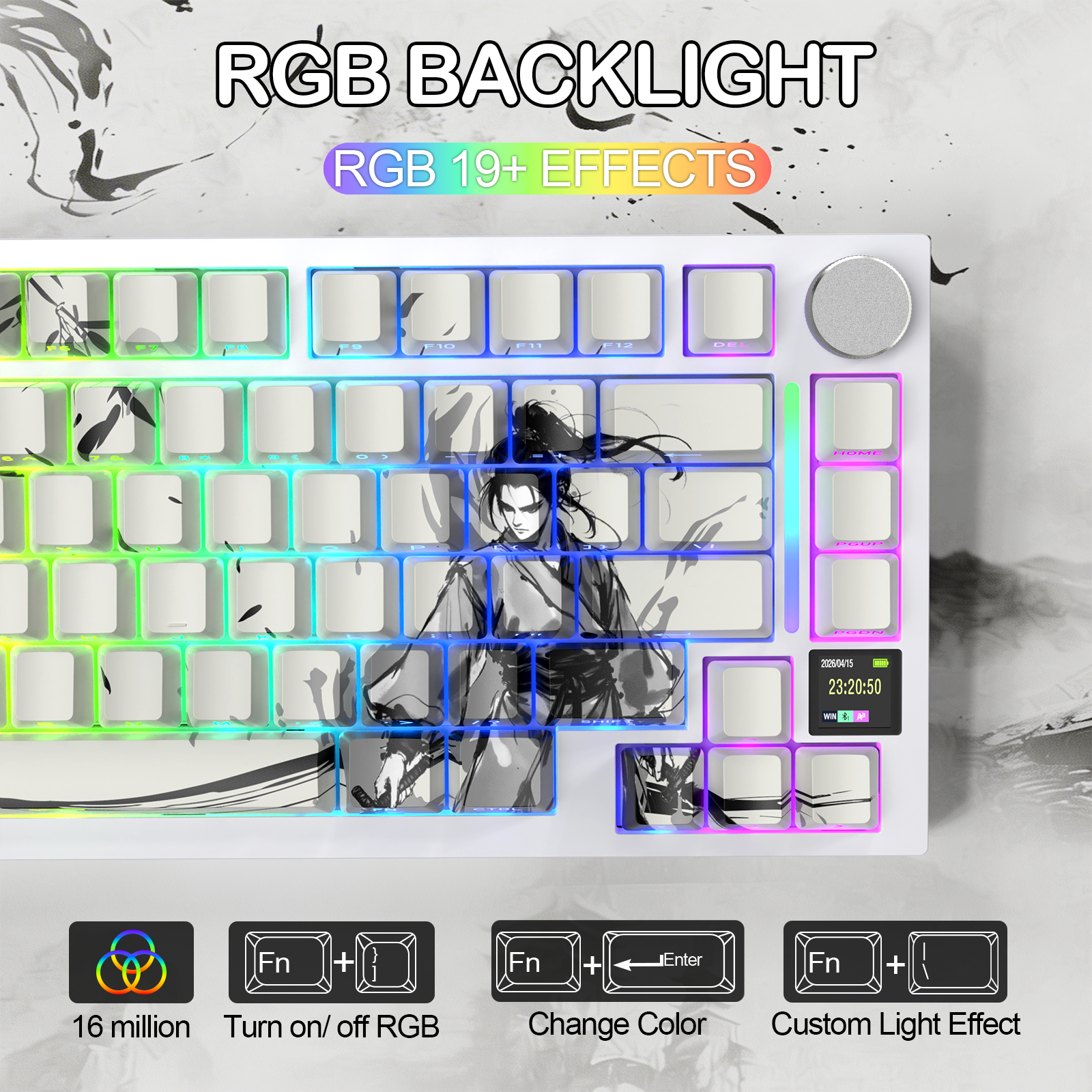ATTACK SHARK X820Ultra Tri-Modus Dichtung Mechanische Tastatur