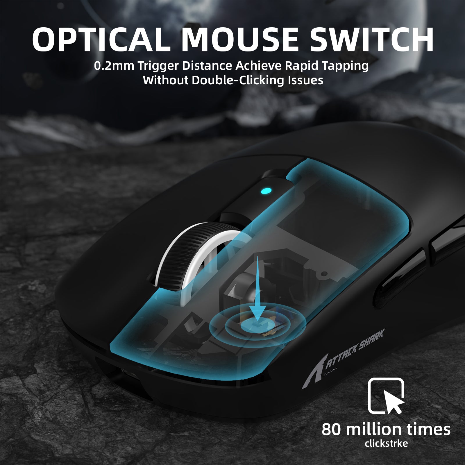 ATTACK SHARK R6PRO LIGHTSPEED Kabellose Gaming-Maus 