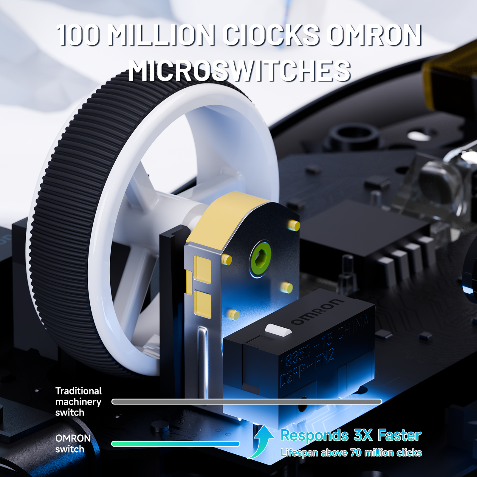 ATTACK SHARK X8 Ultra Tri-Mode Kabellose Gaming-Maus mit C06 Ultra-Kabel