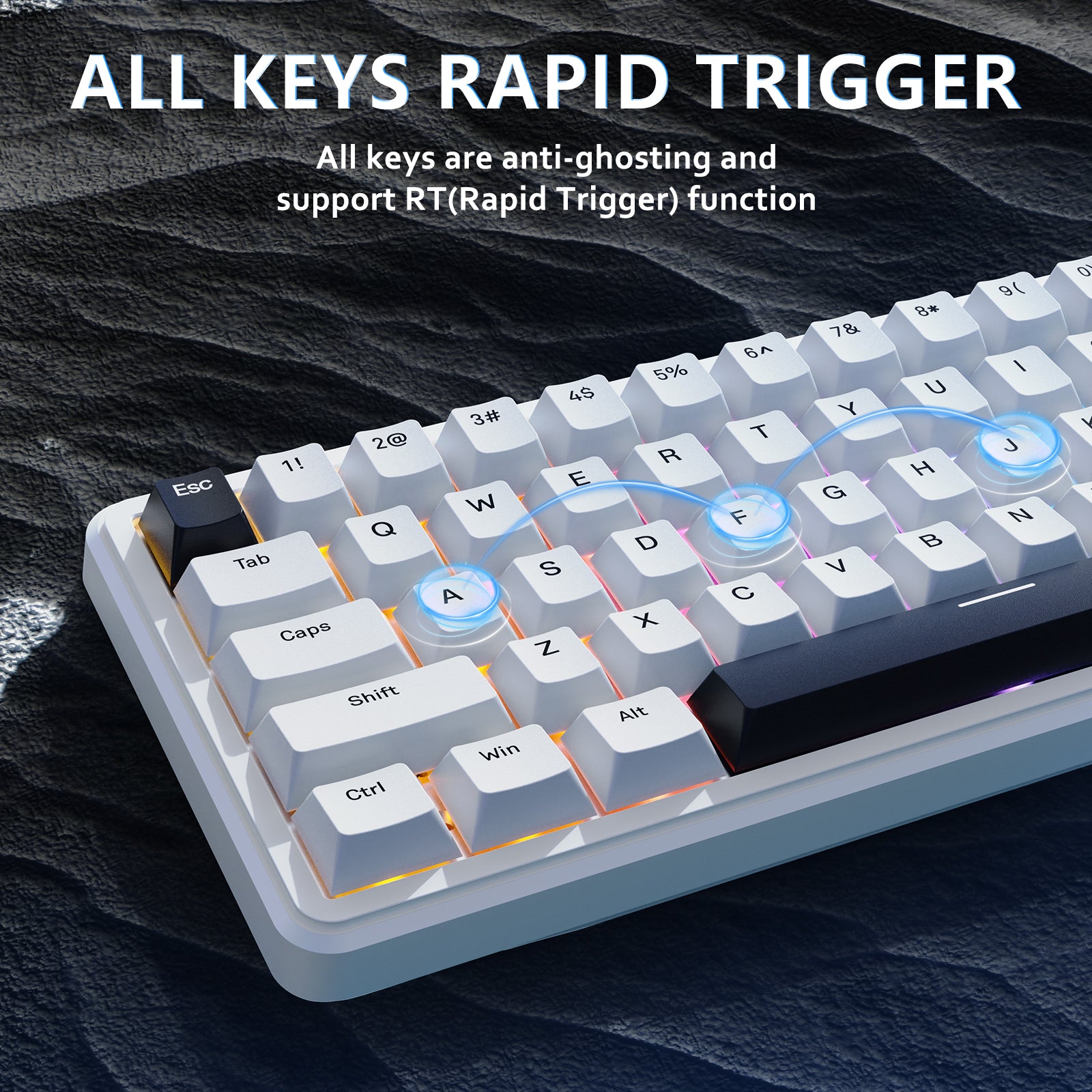 ATTACK SHARK X65 HE Magnetic Switch Rapid Trigger Keyboard