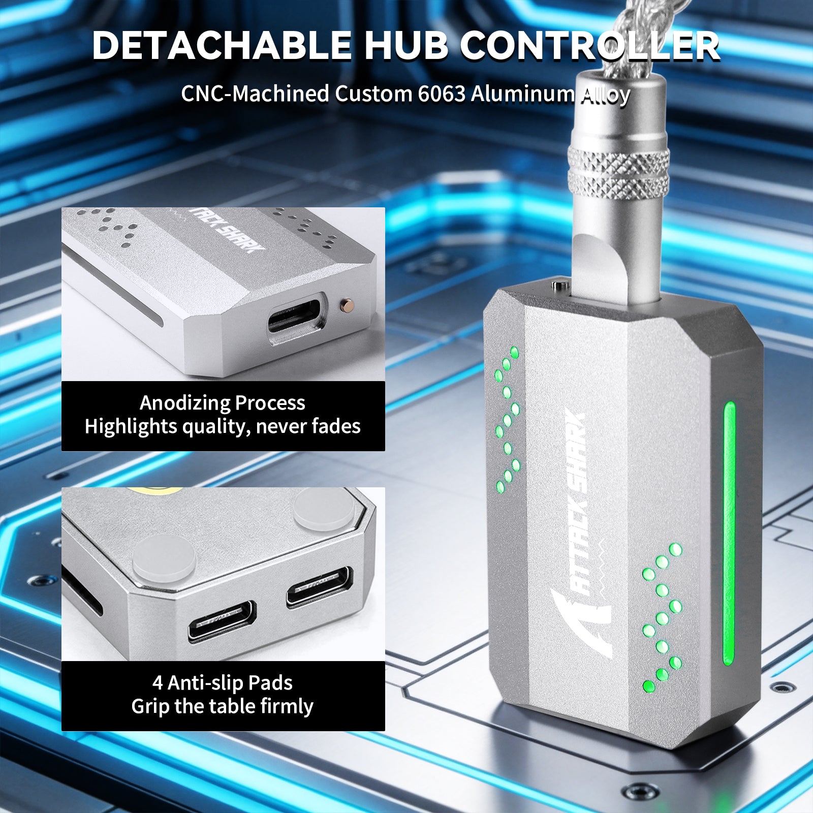 ATTACK SHARK C07 PRO 2-in-1 Type-C-Kabel für 8KHz Gaming-Tastatur/Maus
