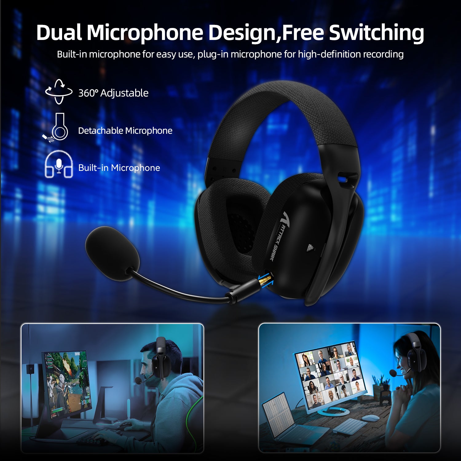 ATTACK SHARK L80PRO Kabelloses Gaming-Headset